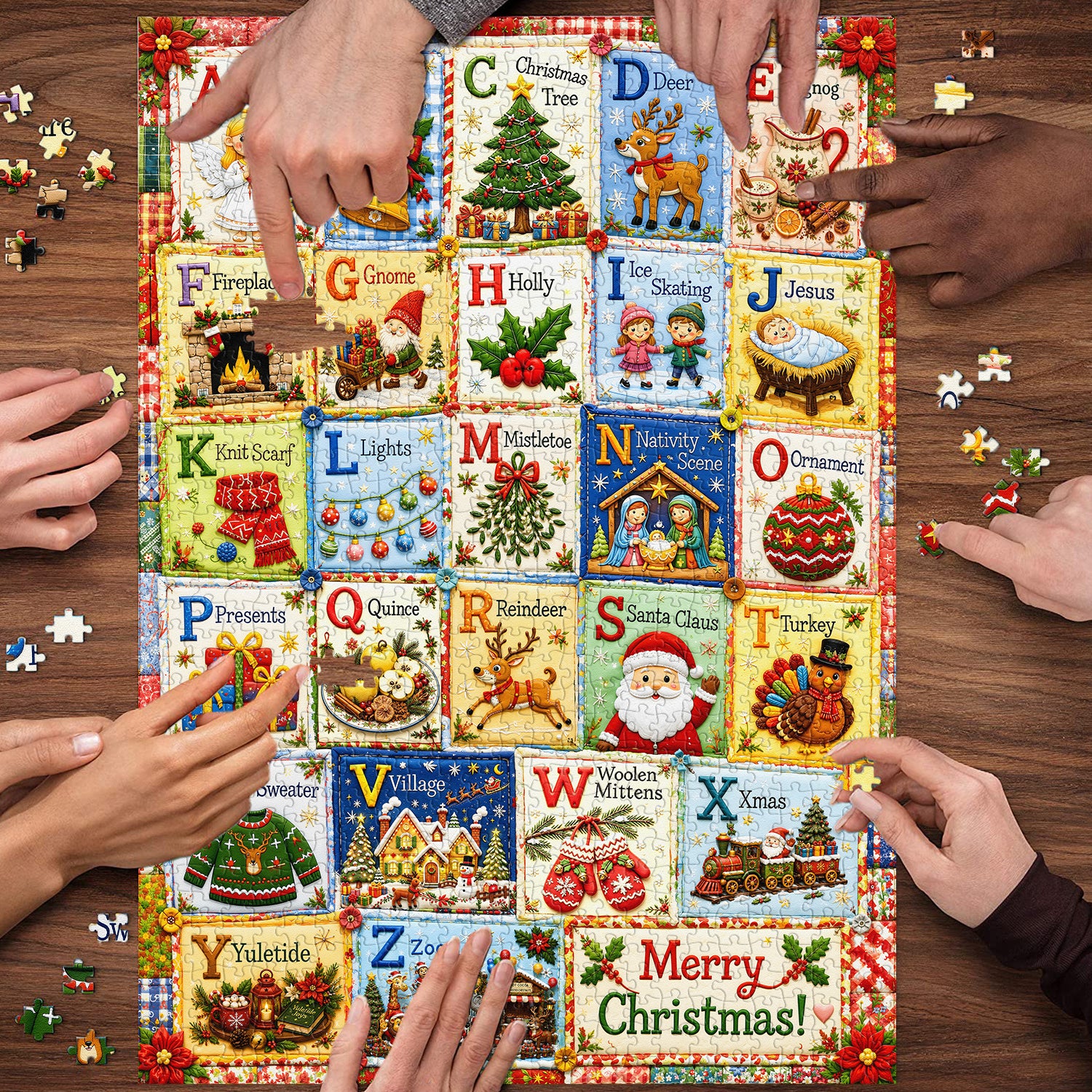 Christmas Letter Collection Jigsaw Puzzle 1000 Pieces
