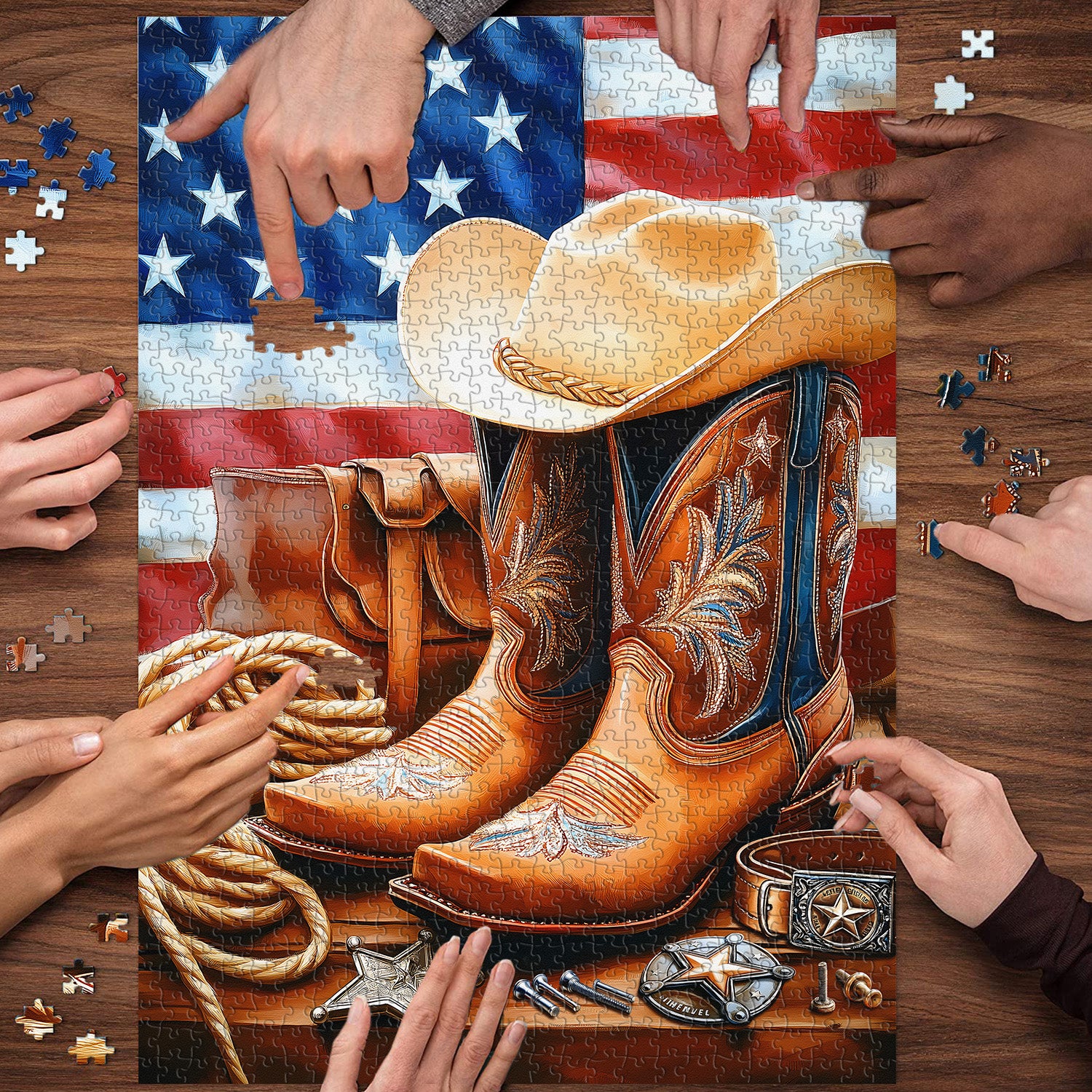 Stiefel der Freiheit Puzzle 1000 Teile