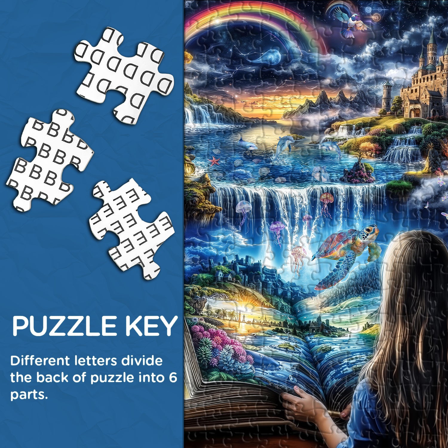 Whimsical Dream Library Jigsaw Puzzle 1000 Pieces