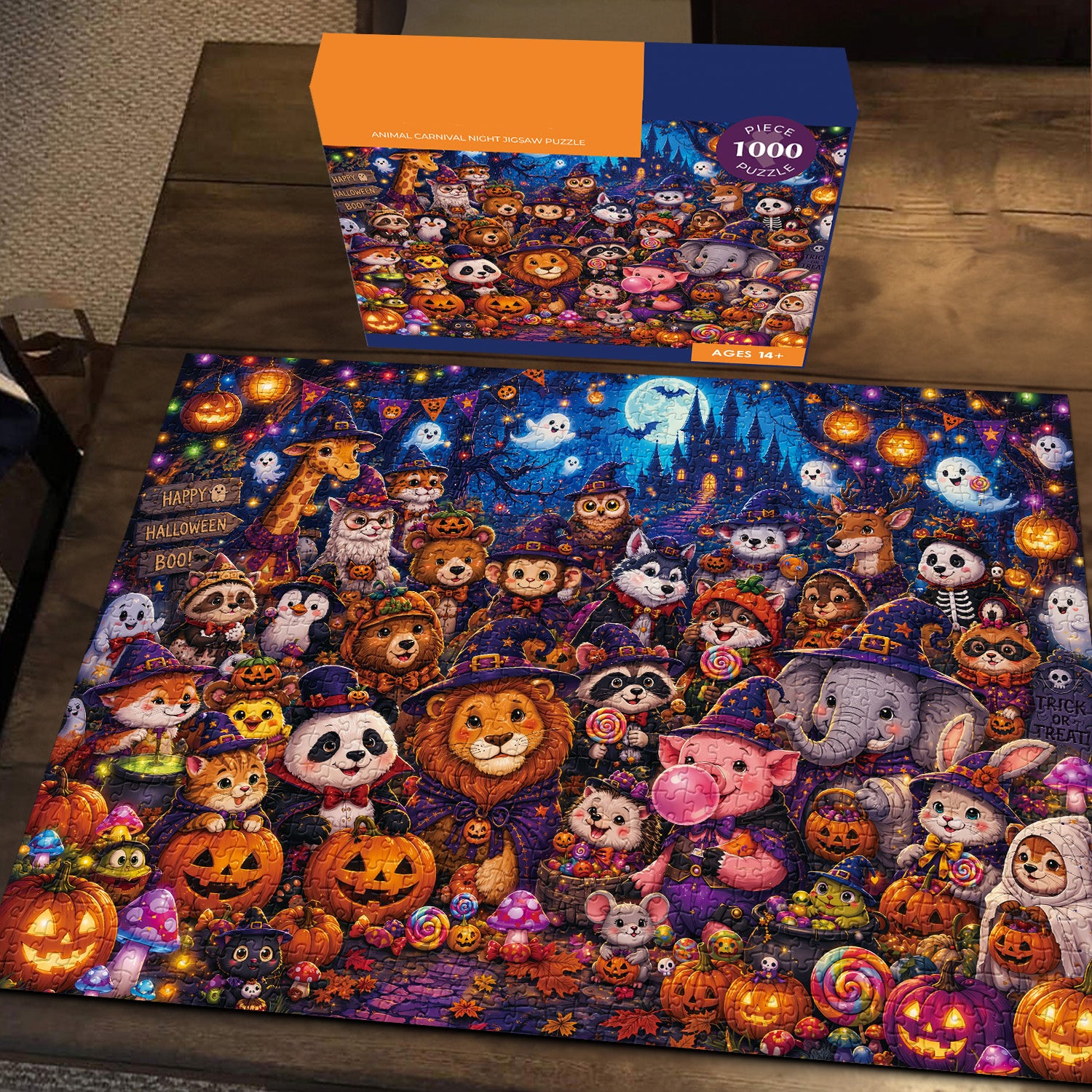 Animal Carnival Night Jigsaw Puzzle 1000 Pieces