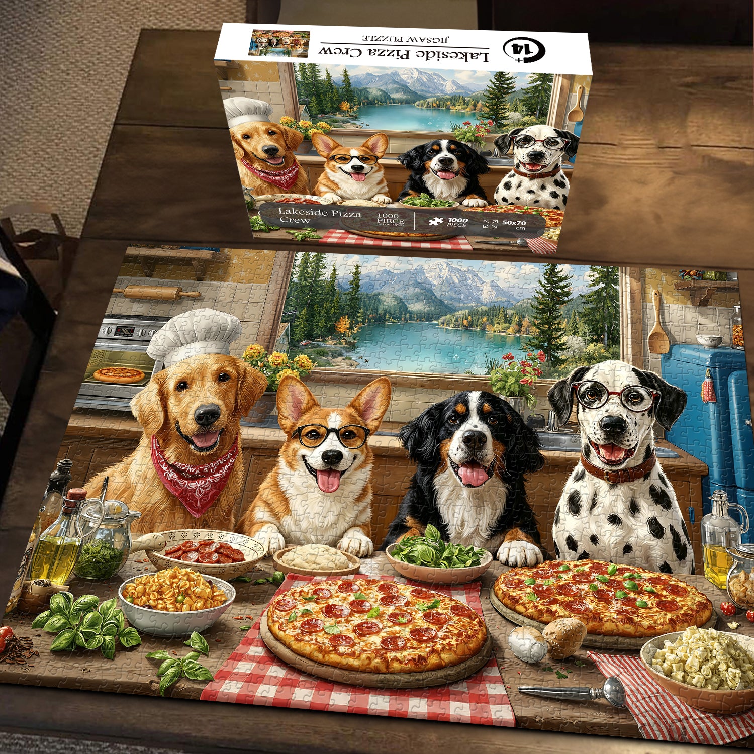 Lakeside Pizza Crew Puzzle 1000 Teile
