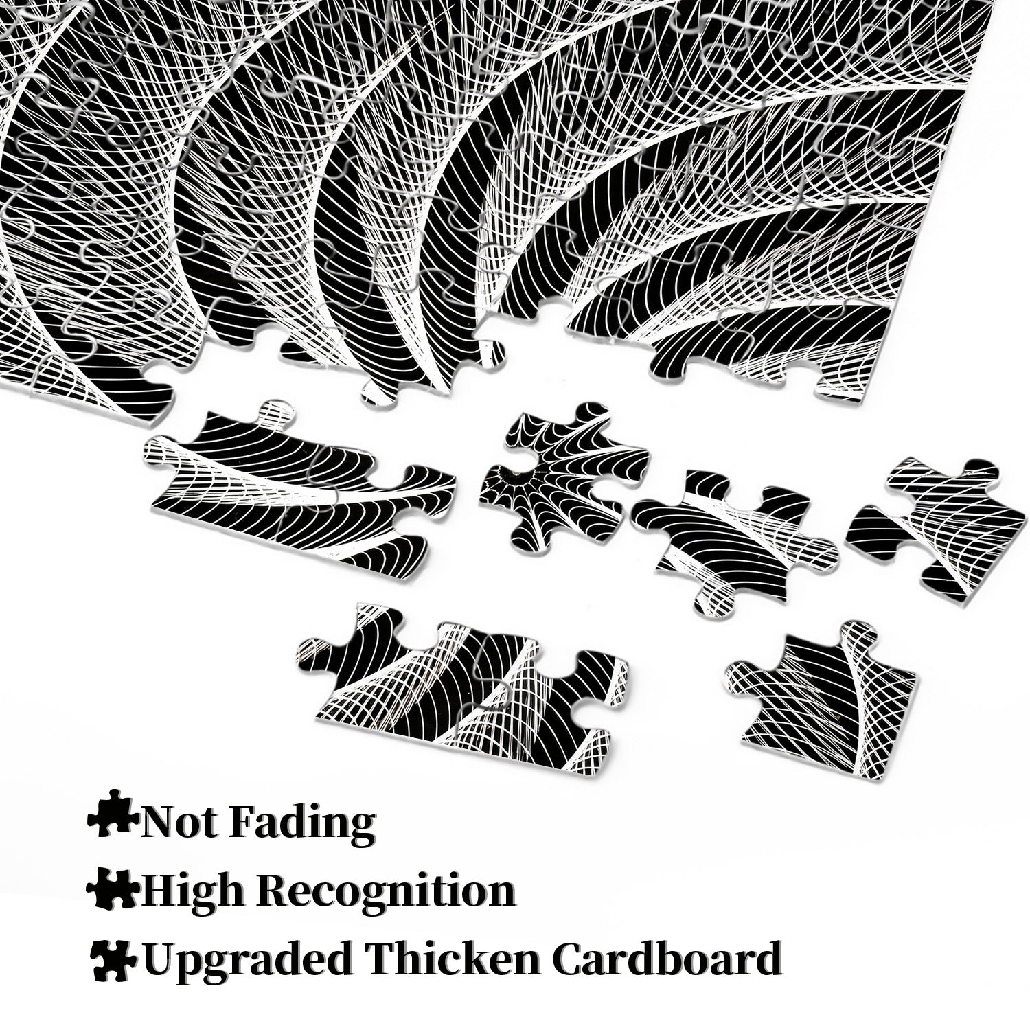 Black White Vortex Jigsaw Puzzle 1000 Pieces