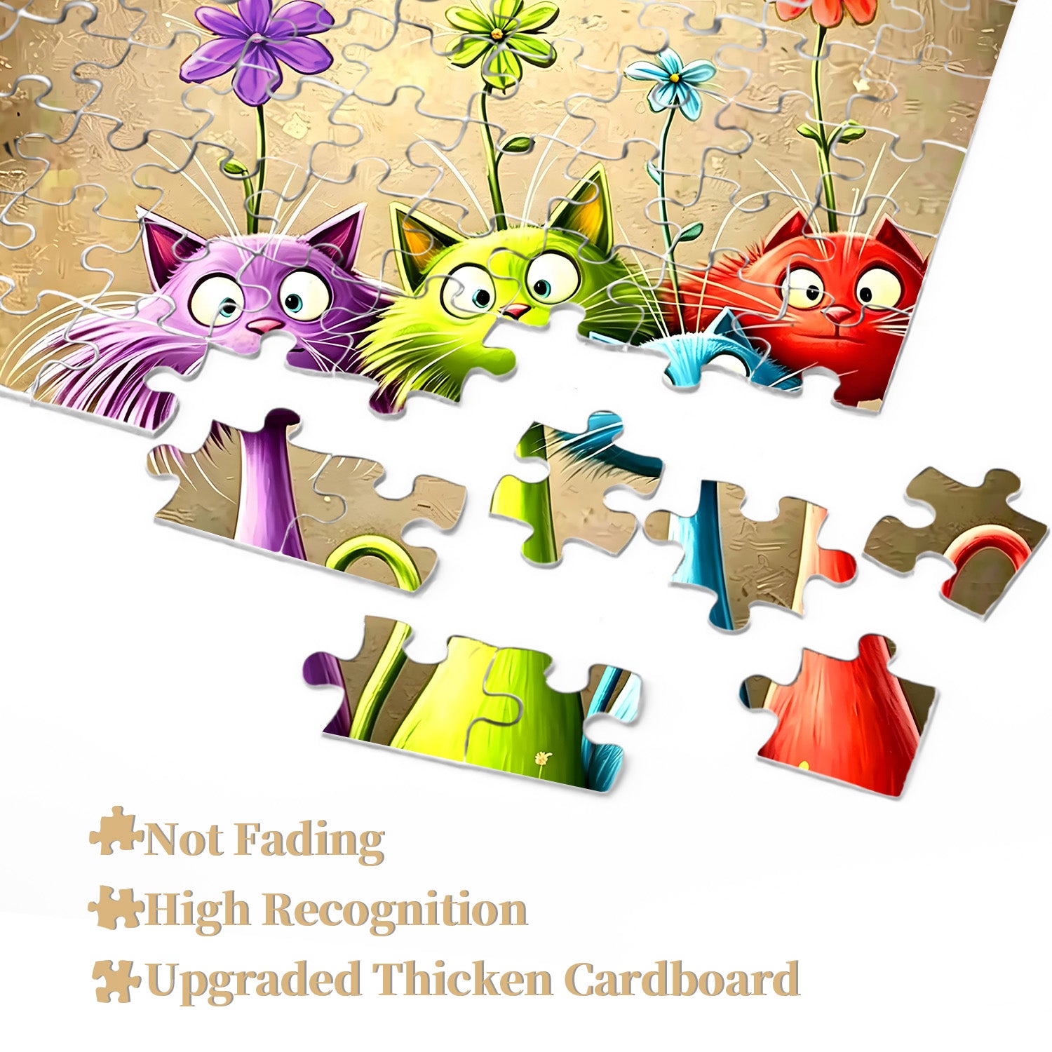 Garden Cute Cats Jigsaw Puzzle 1000 Pieces