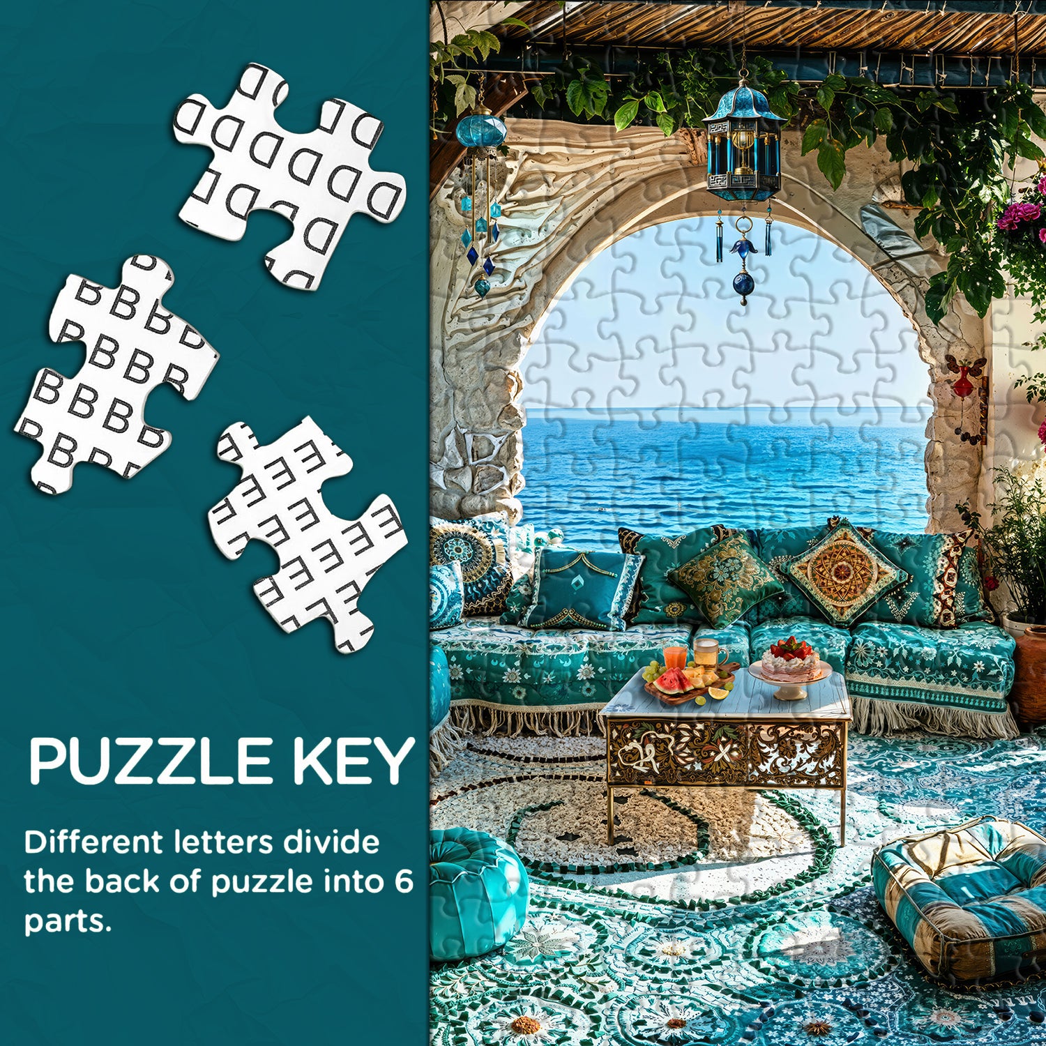 Seaside Blue Haven Jigsaw Puzzle 1000 Pieces