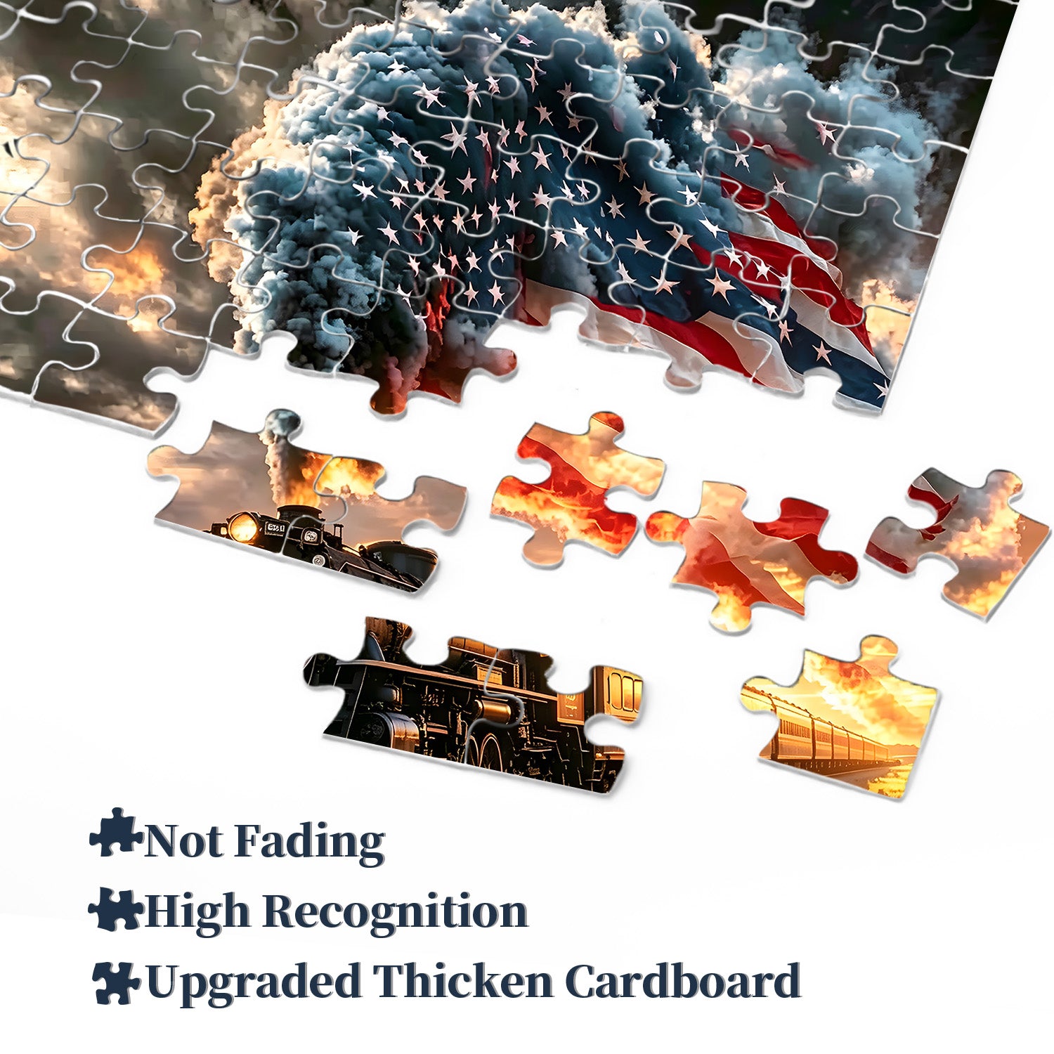 Western Sunset Train Puzzle 1000 Teile
