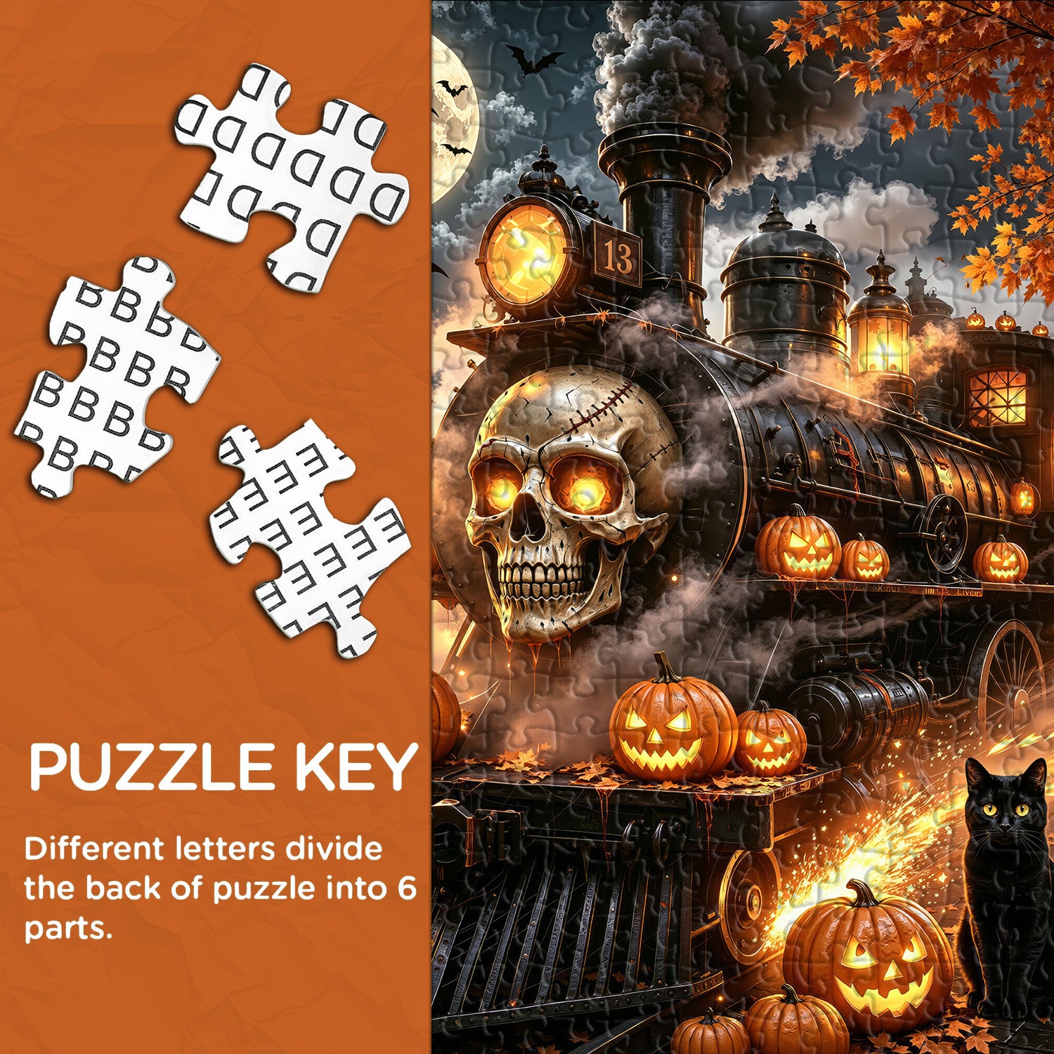 Halloween Ghost Train Jigsaw Puzzle 1000 Pieces