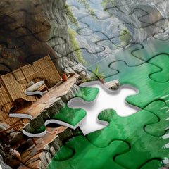Serene Cave Retreat Jigsaw Puzzle 1000 Pieces