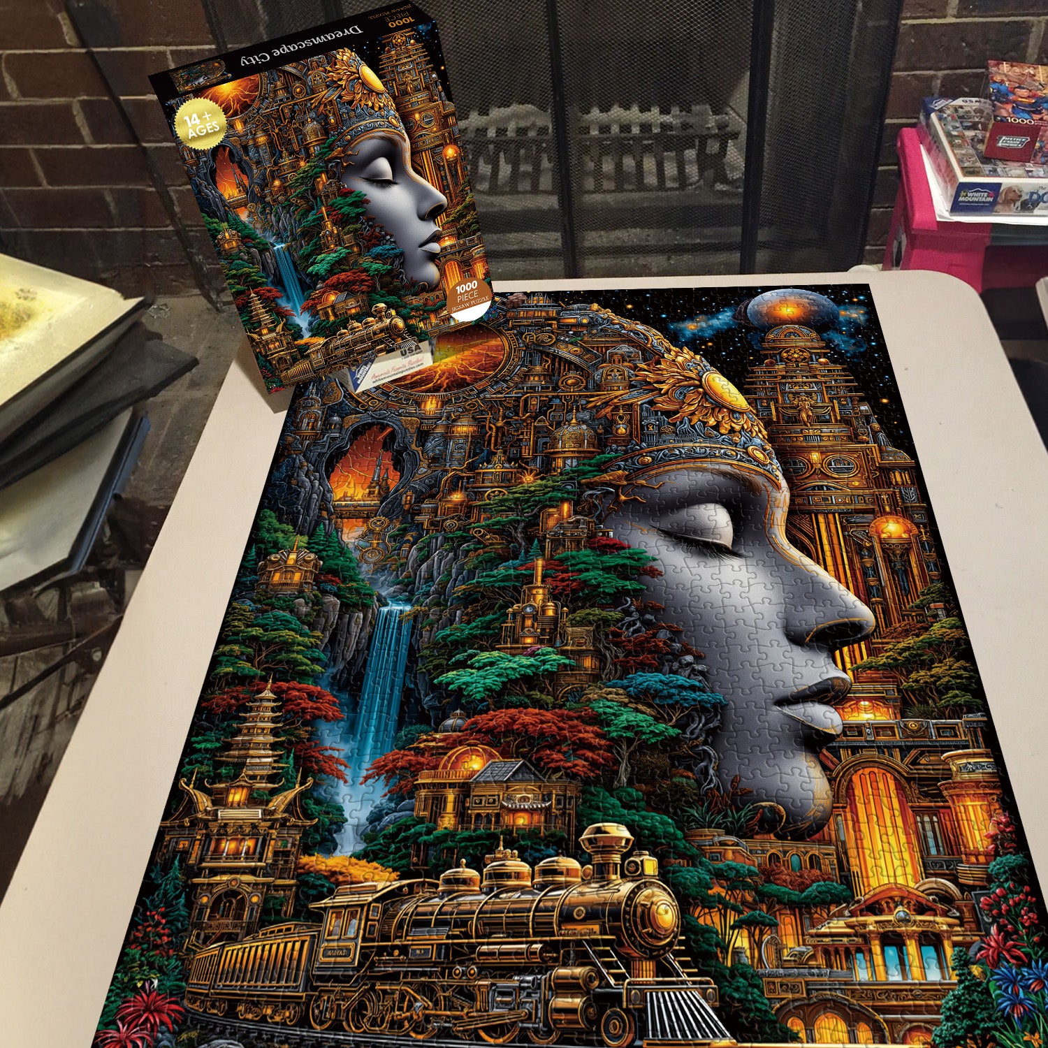 Traumlandschaftsstadt-Puzzle 1000 Teile