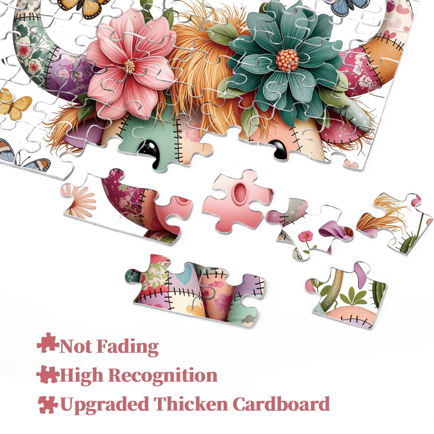 Patchwork Cow Jigsaw Puzzle 1000 Pieces