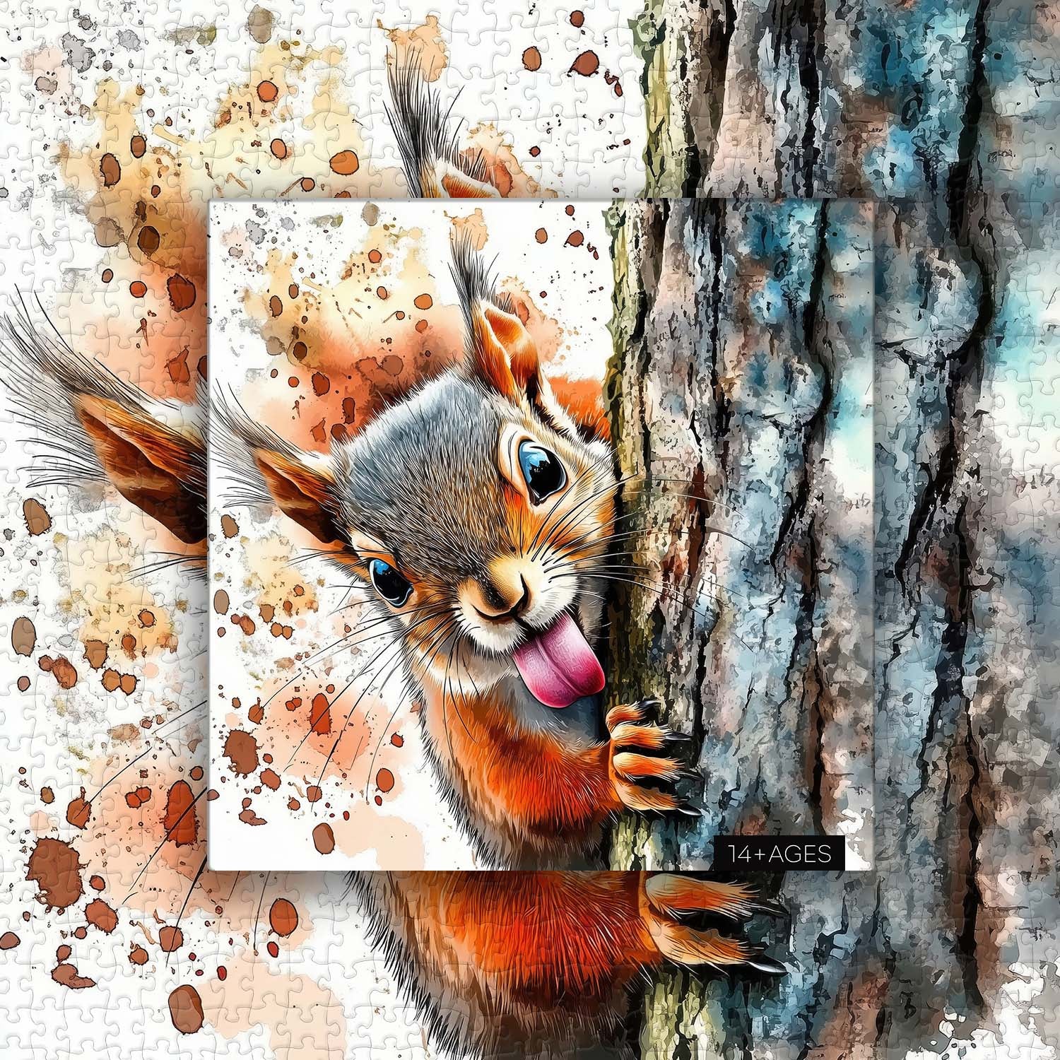 Mischievous Squirrel Jigsaw Puzzle 1000 Pieces