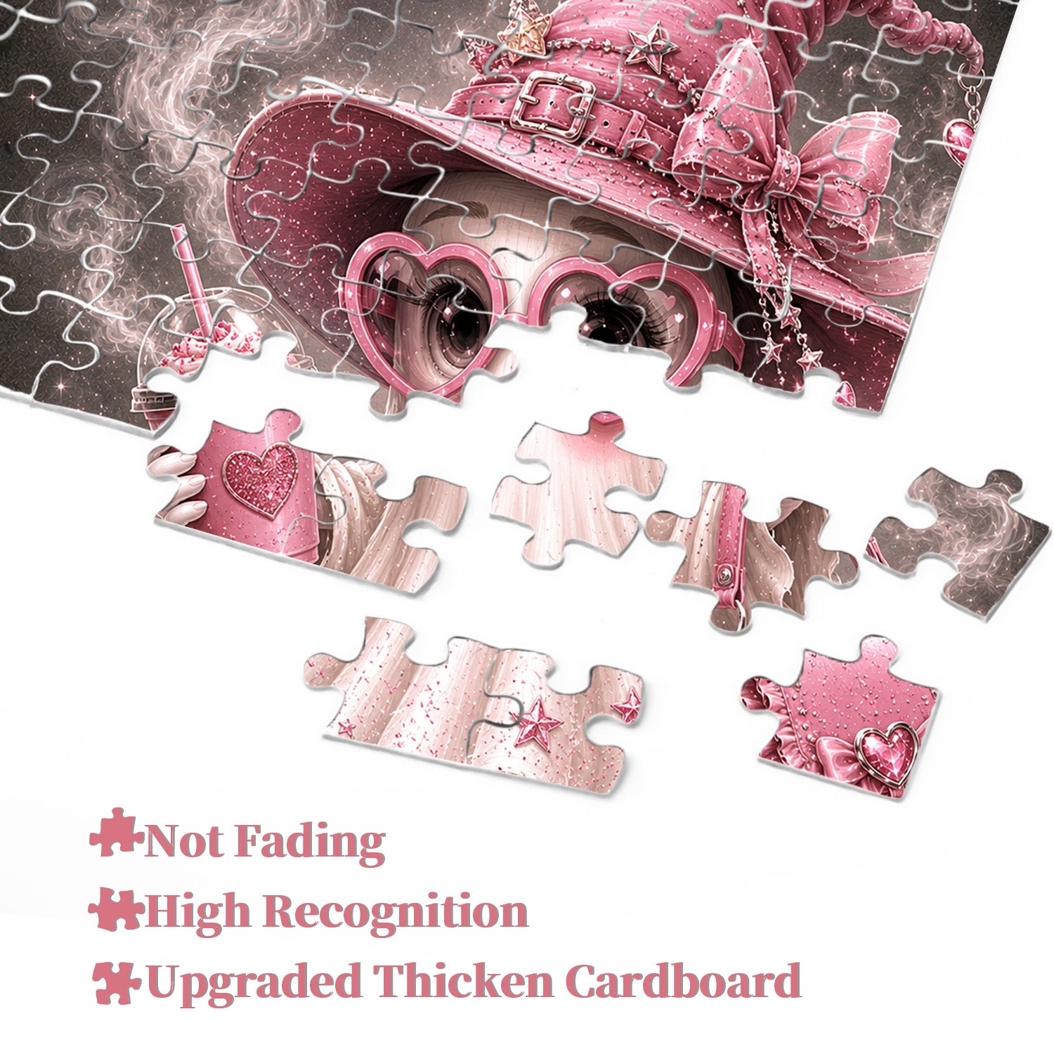 Pink Fashion Ghost Flag Jigsaw Puzzle 1000 Pieces