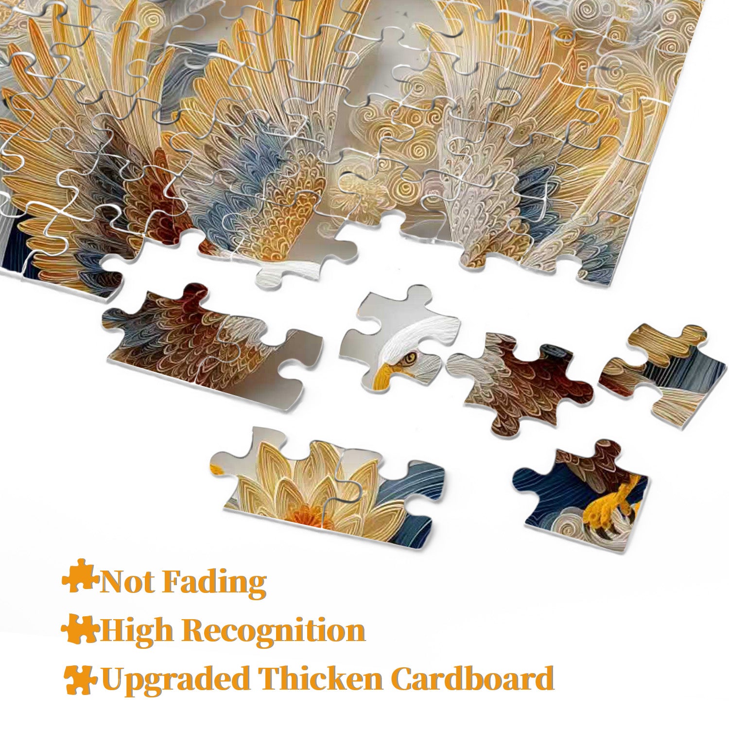 Quilled Twin Eagles Jigsaw Puzzle 1000 Pieces
