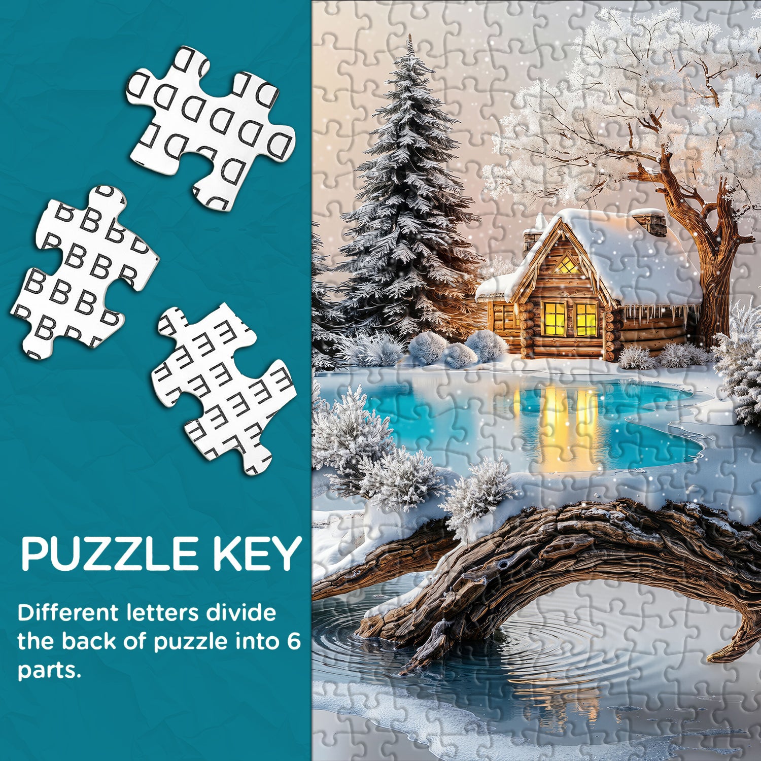 Winter's Secret Realm Puzzle 1000 Teile