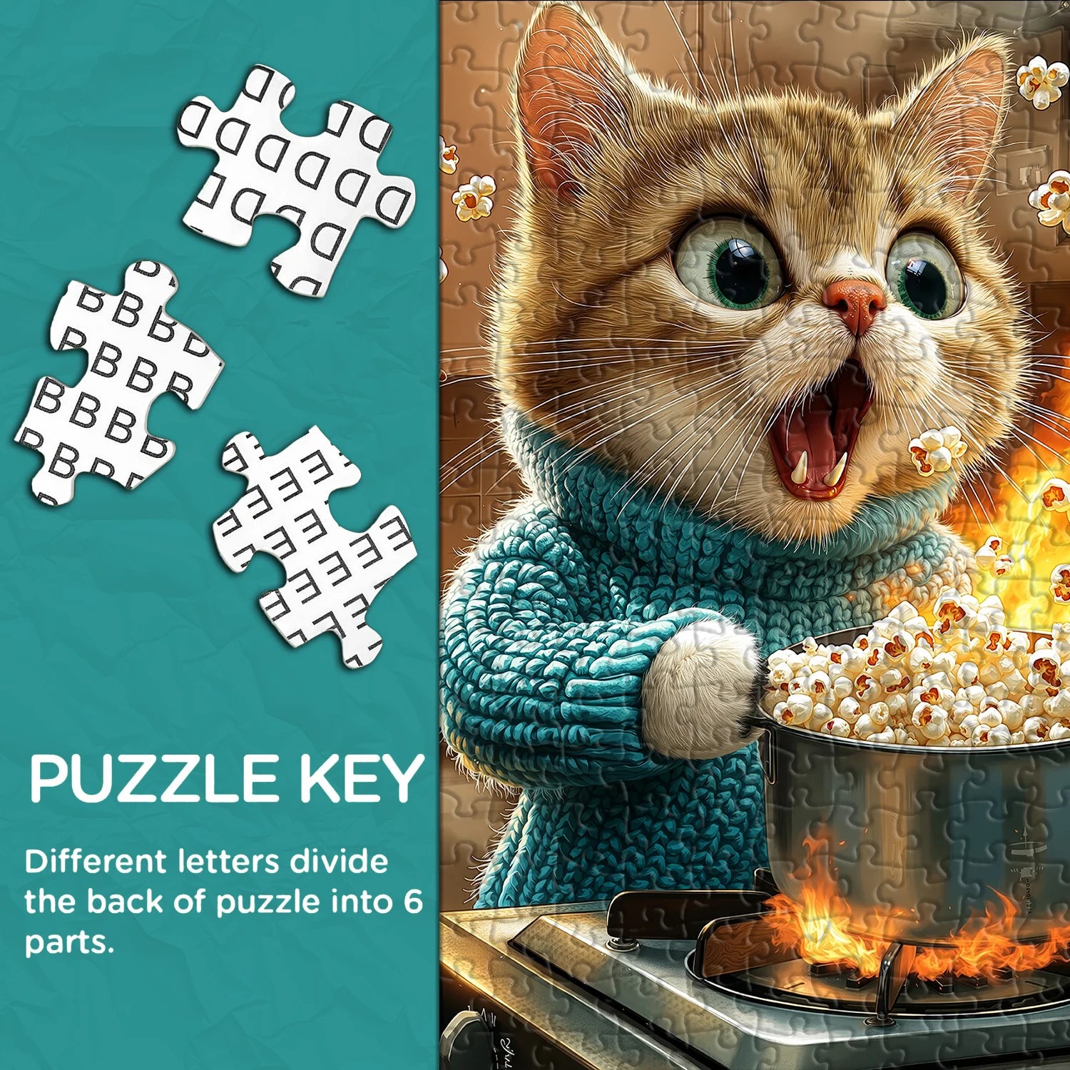 Popcorn -Katastrophen -Puzzle 1000 Teile