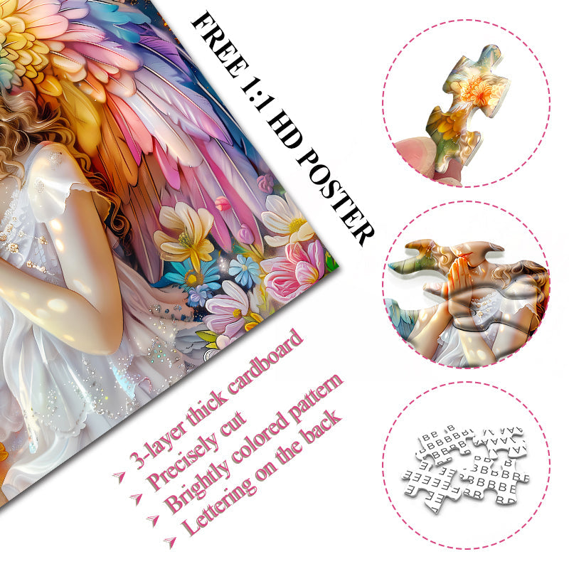 Blumenkronen-Engel-Puzzle 1000 Teile