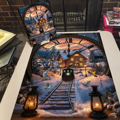 Fantasy Clock Train Jigsaw Puzzle 1000 Pieces
