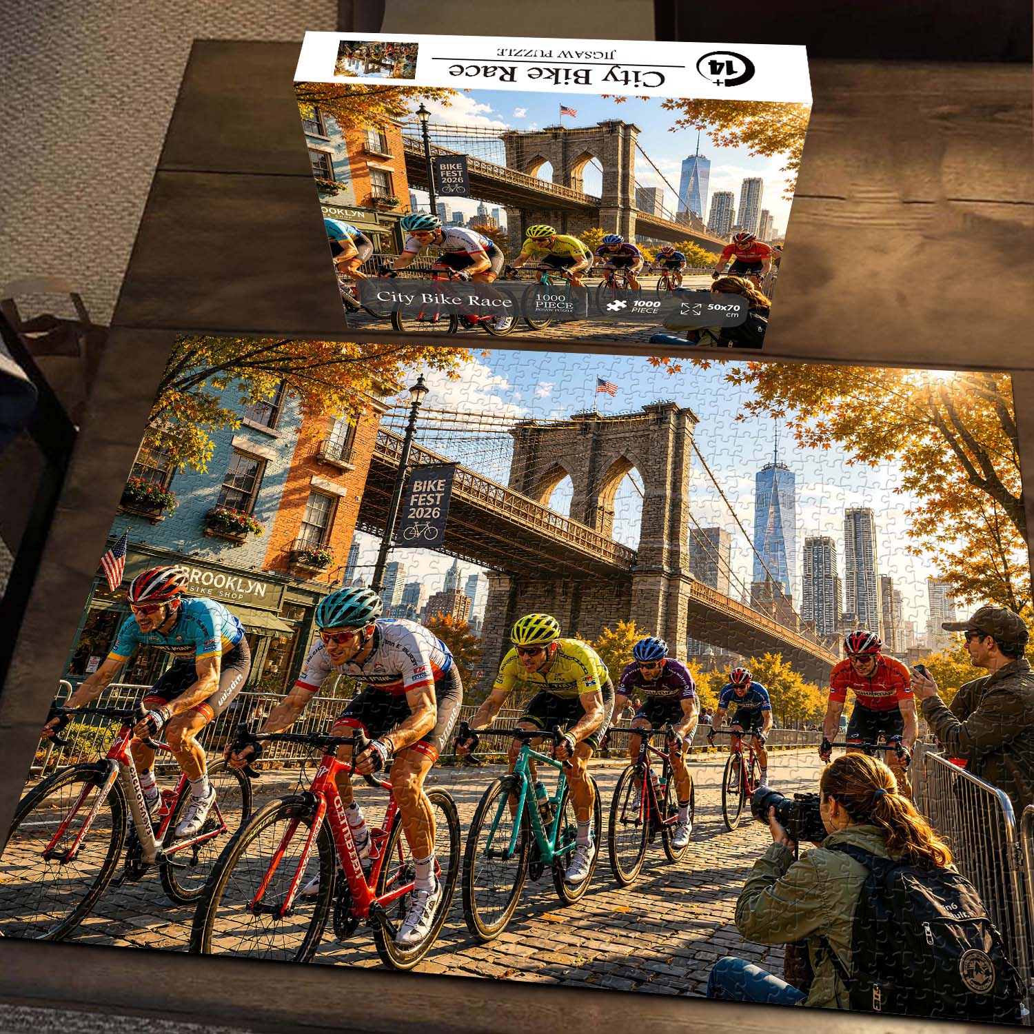 City Bike Race Puzzle 1000 Teile