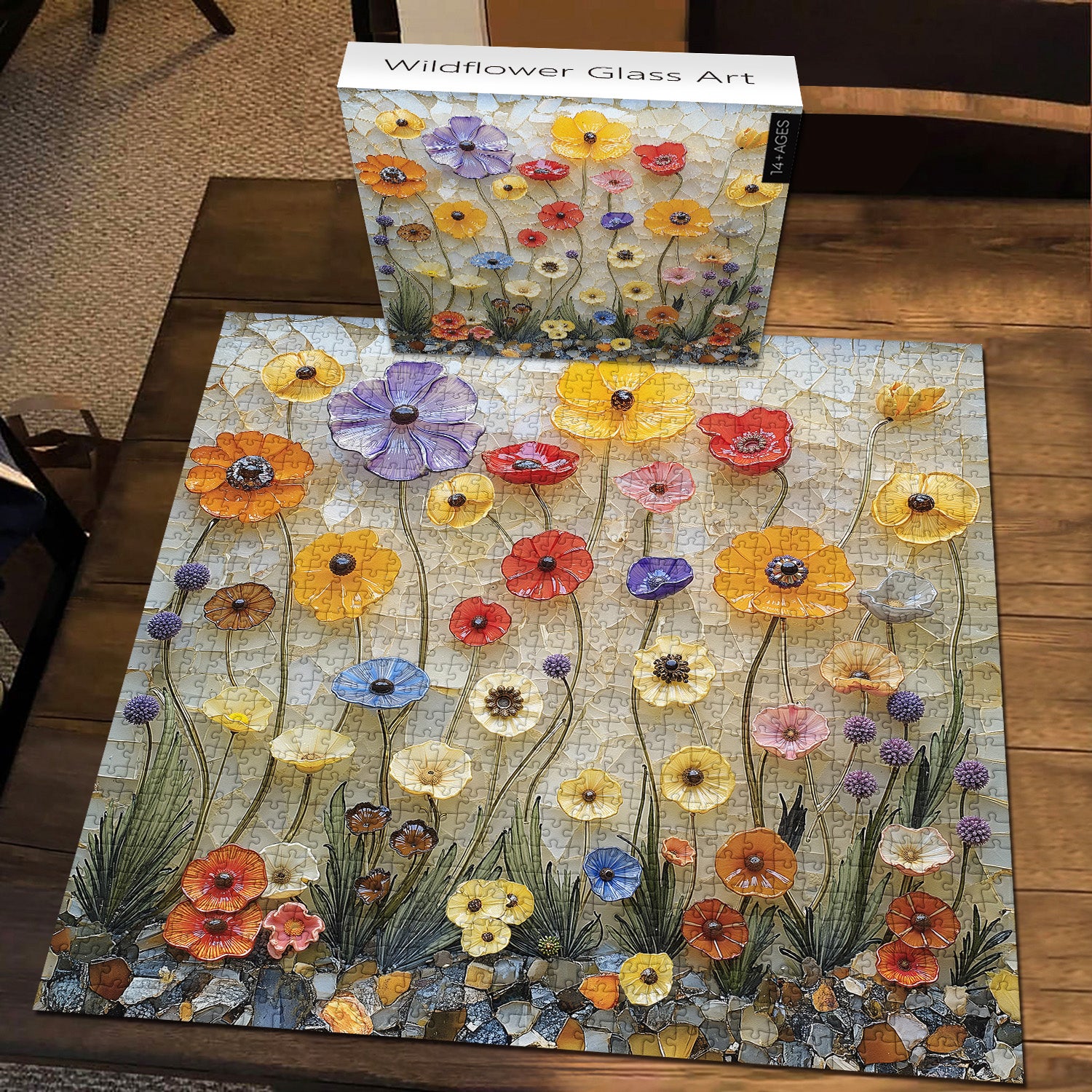 Wildflower Glass Art s Puzzle 1000 Teile