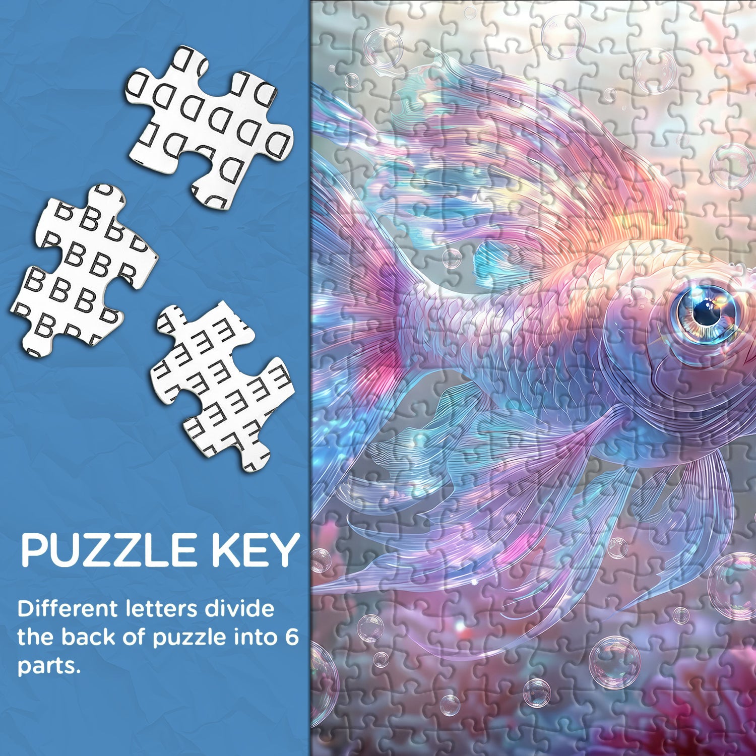 Iridescent Fish Jigsaw Puzzle 1000 Pieces