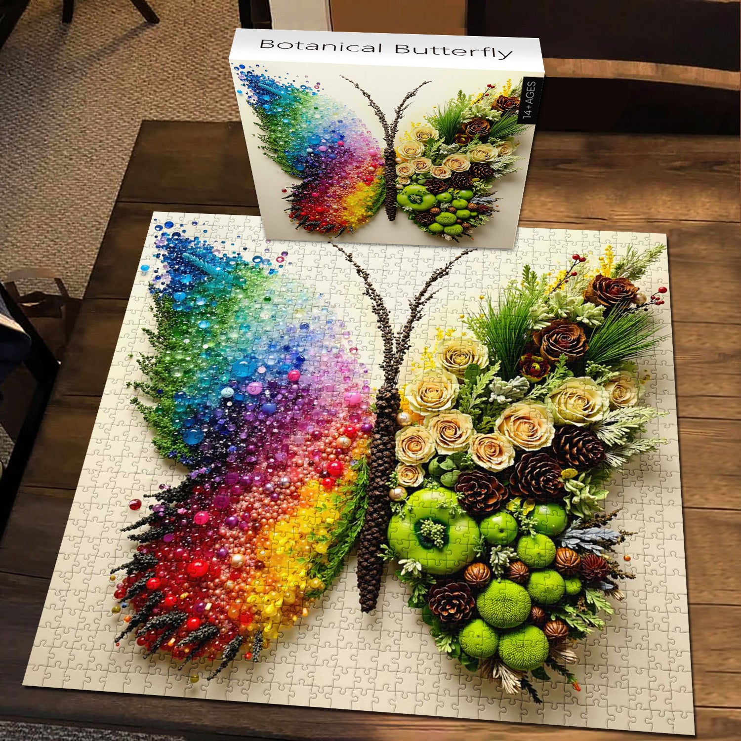 Botanical Butterfly Jigsaw Puzzle 1000 Pieces