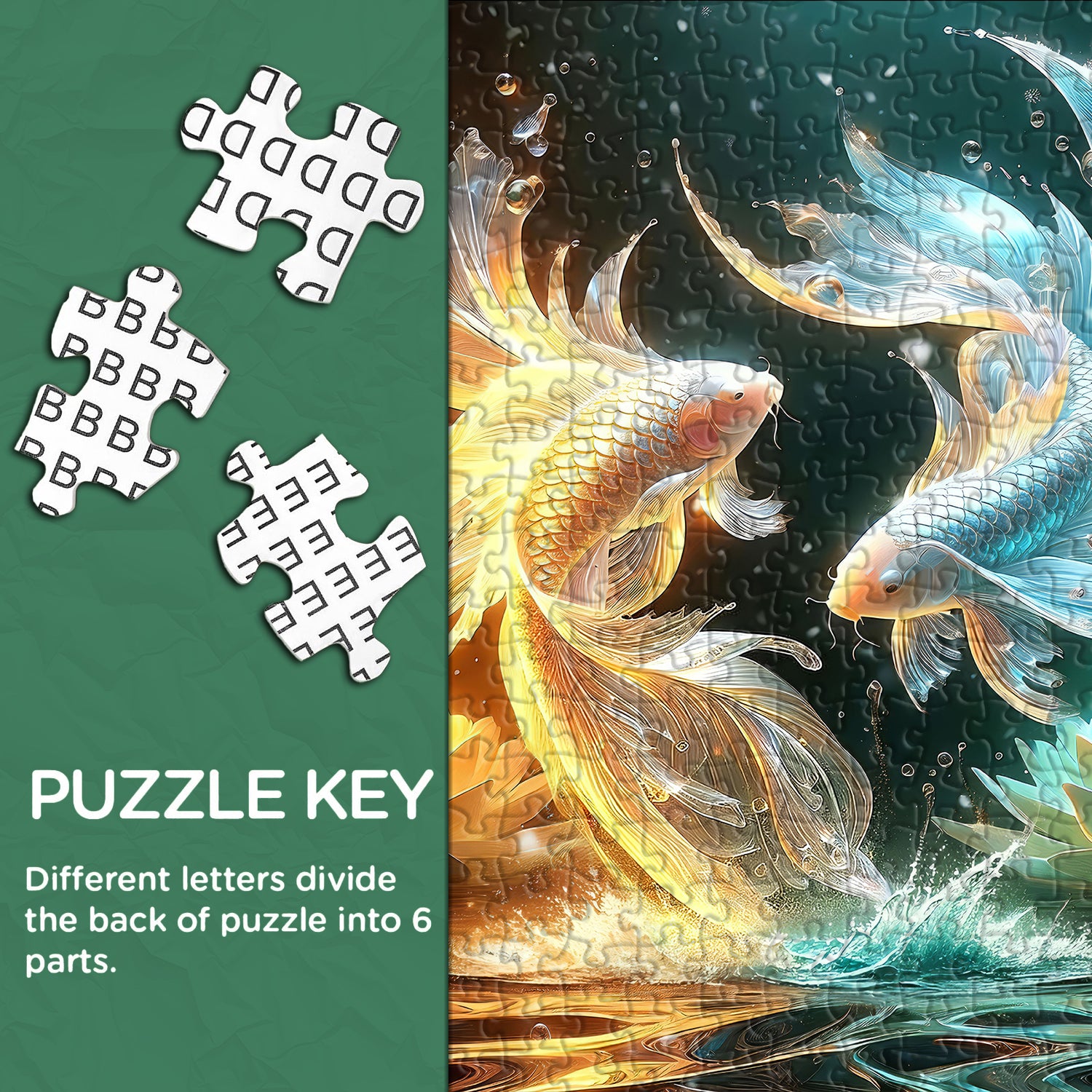 Shimmering Fish Jigsaw Puzzle 1000 Pieces