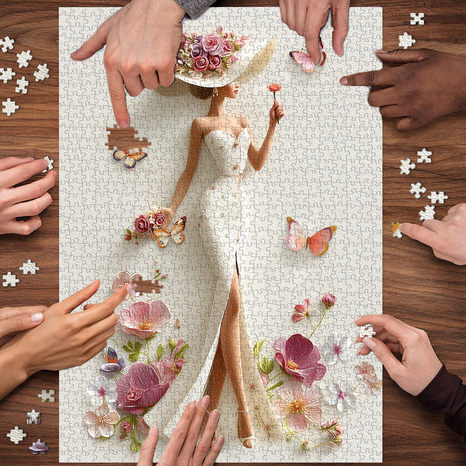 Floral Grace Muse Jigsaw Puzzle 1000 Pieces