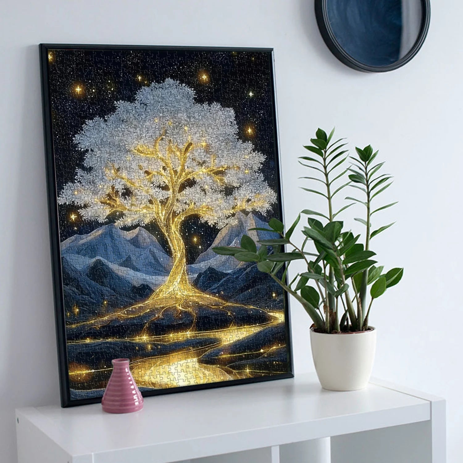 Ewiges goldenes Baum -Puzzle 1000 Stücke