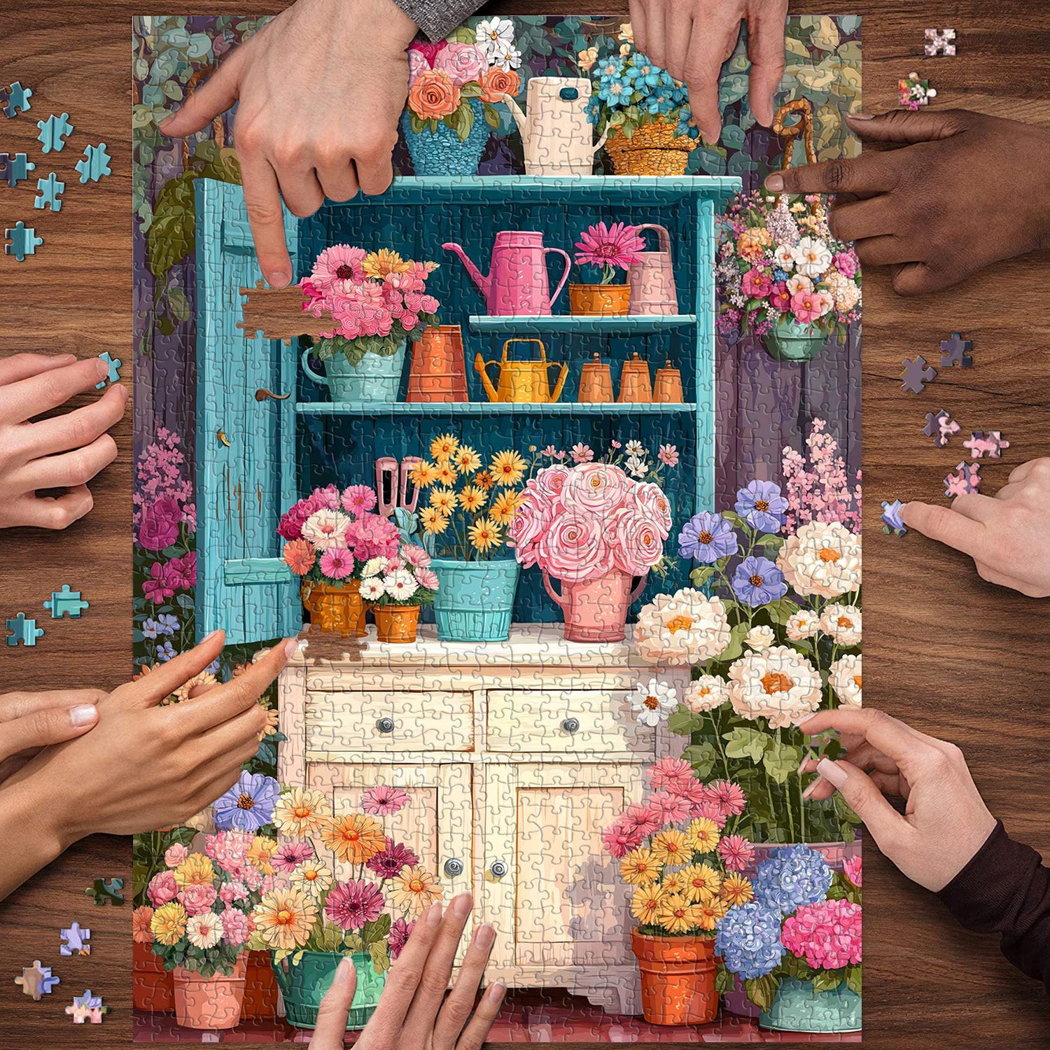 Blumenschrank-Rhythmus-Puzzle, 1000 Teile