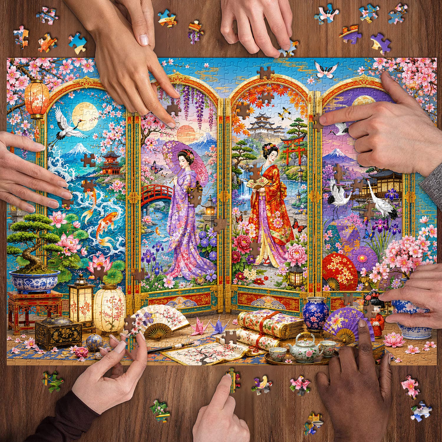 Japanisches Screen-Art-Puzzle 1000 Teile