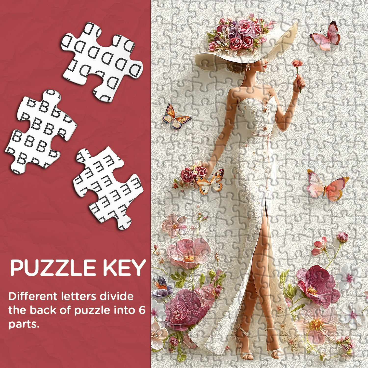 Floral Grace Muse Jigsaw Puzzle 1000 Pieces