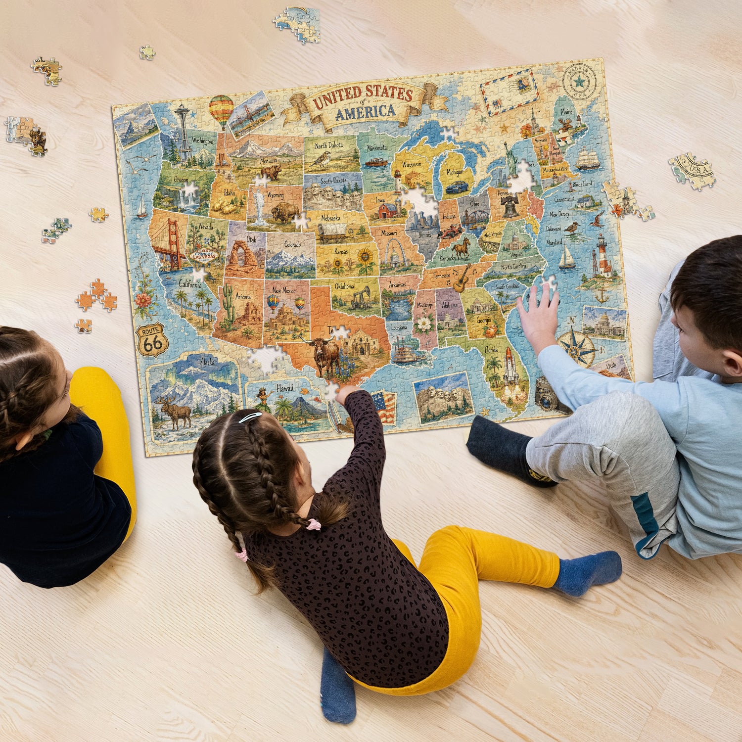 Explore America Jigsaw Puzzle 1000 Pieces