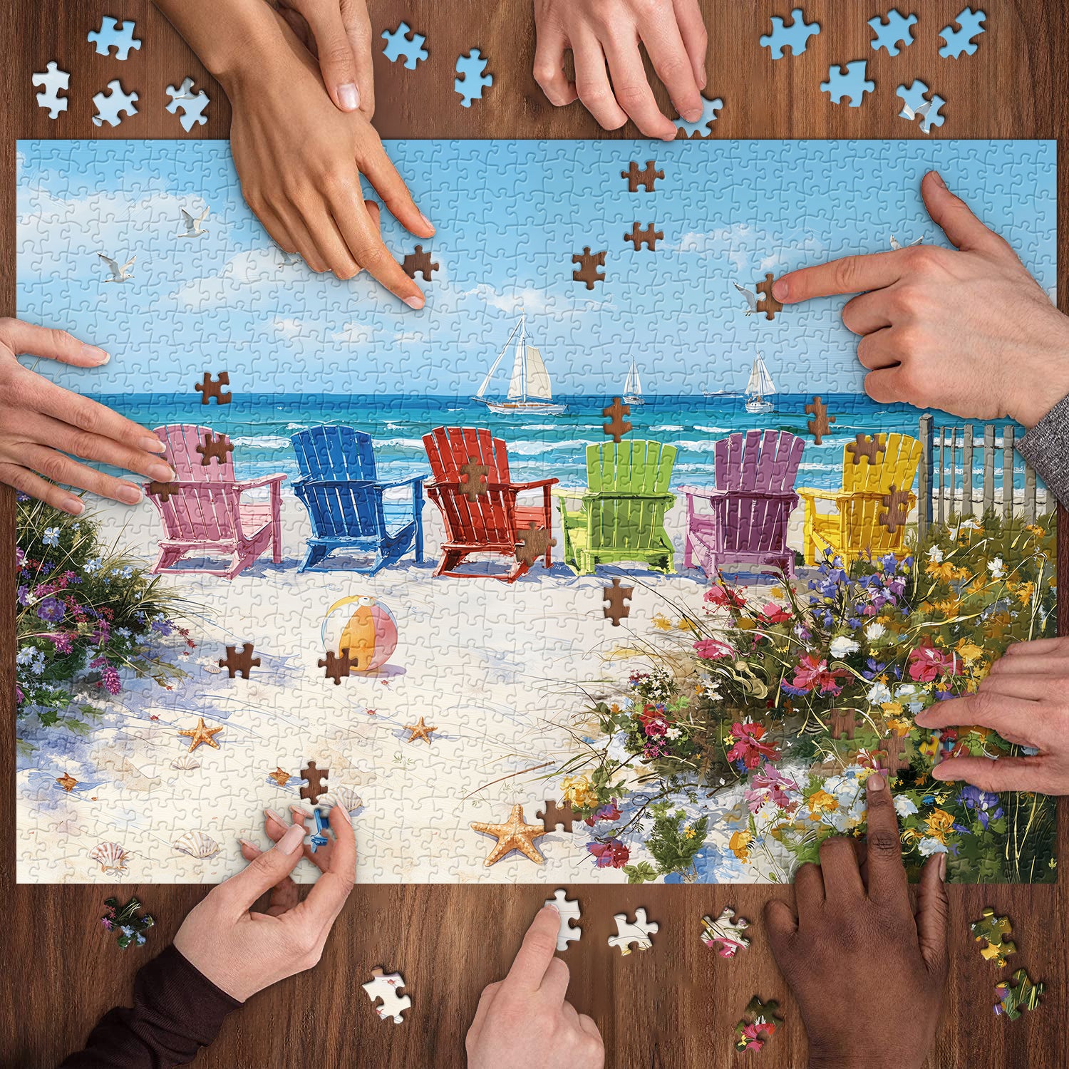 Coastal Breeze Jigsaw Puzzle 1000 Pieces