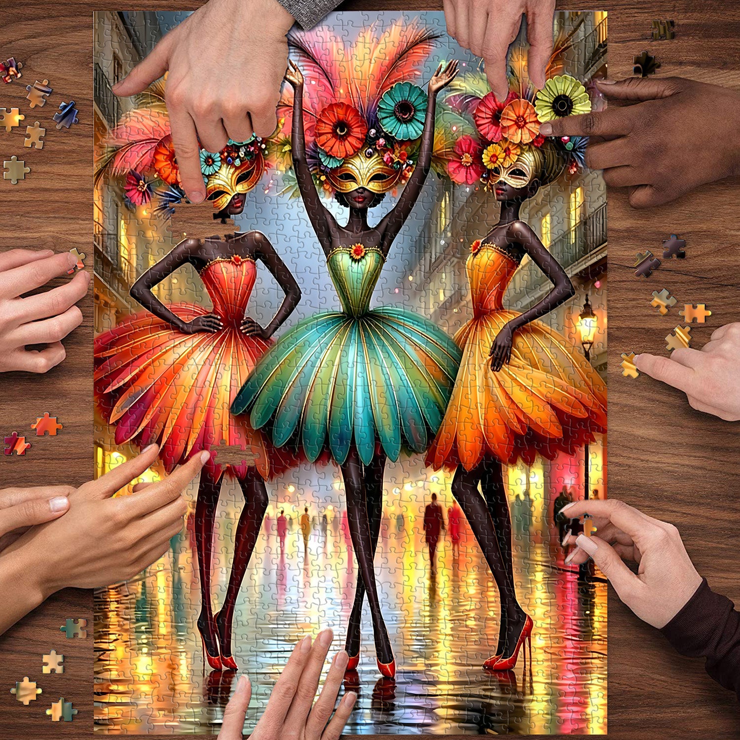 Carnival Dancers Jigsaw Puzzle 1000 Pieces