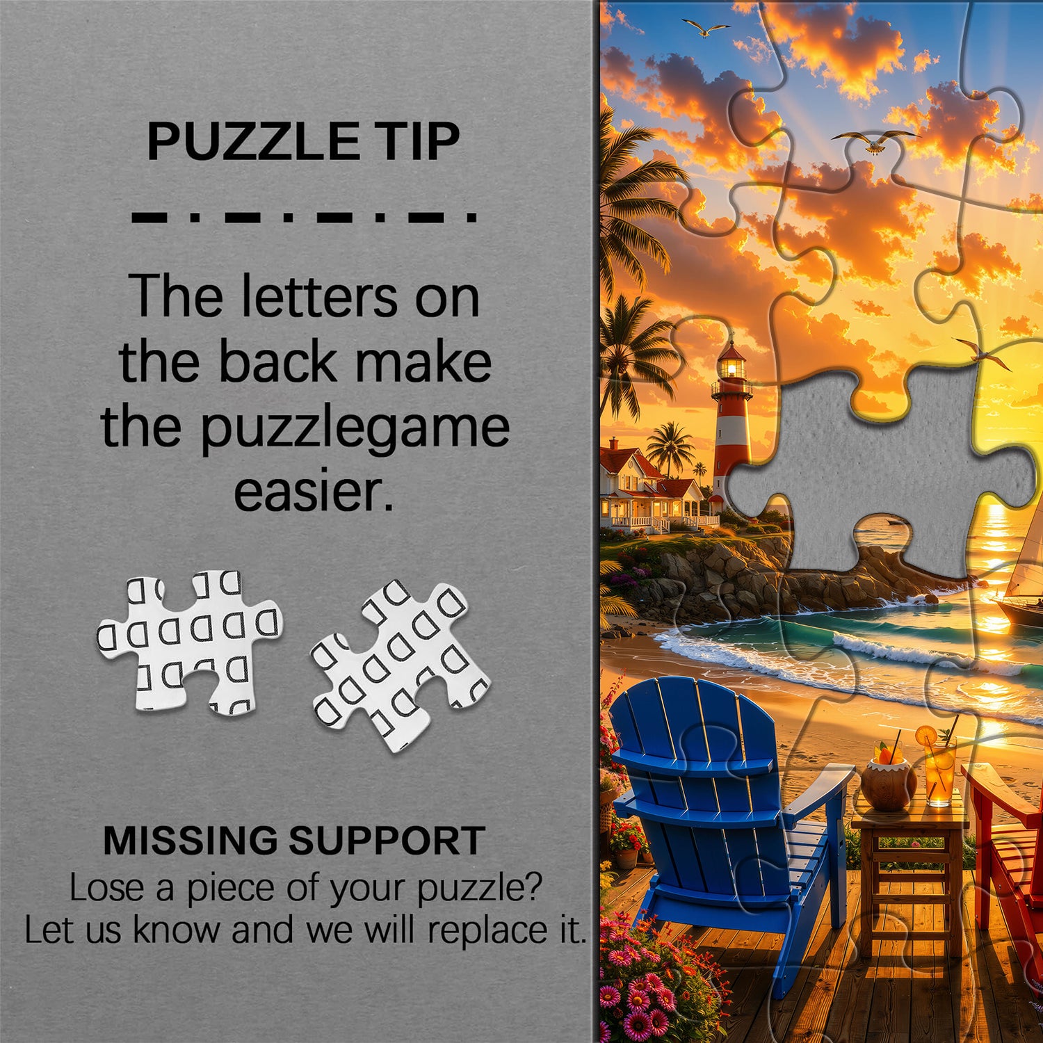 Coastal Lighthouse View Jigsaw Puzzle 1000 Pieces