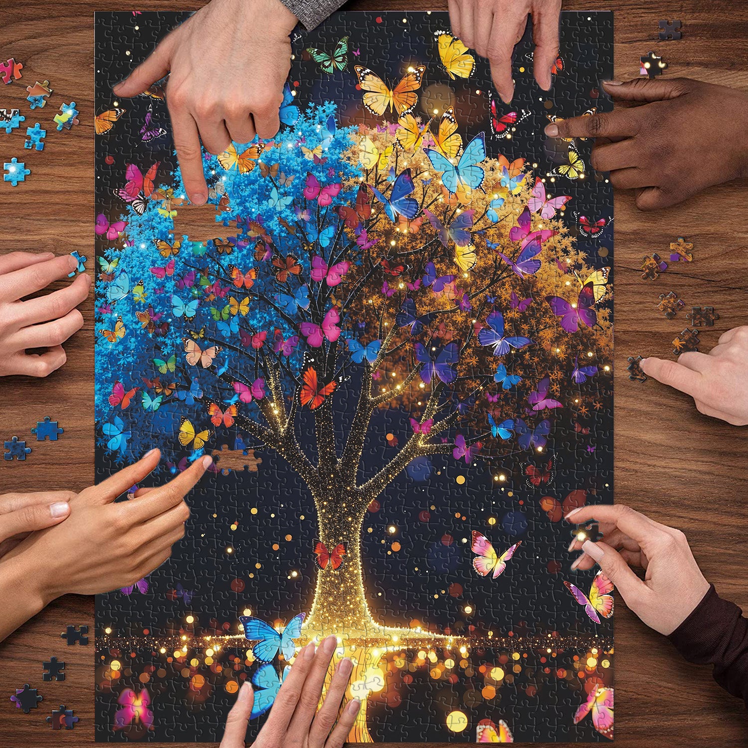 Sparkling Wings Tree Puzzle 1000 Teile