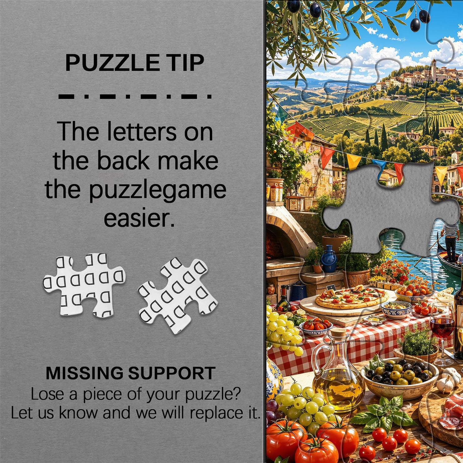 Italian Mountain Food Time Jigsaw Puzzle 1000 Pieces