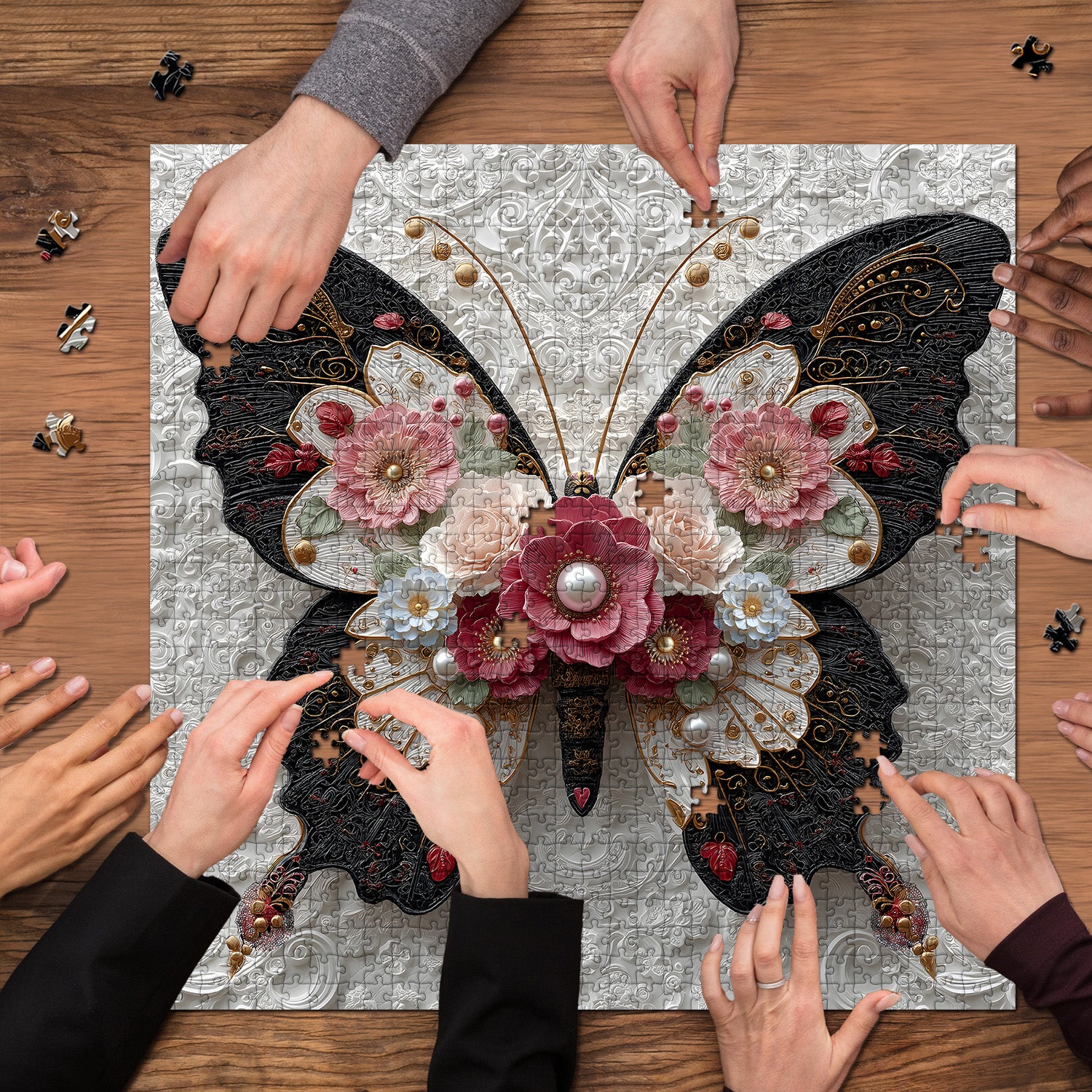 Floral Wings Jigsaw Puzzle 1000 Pieces