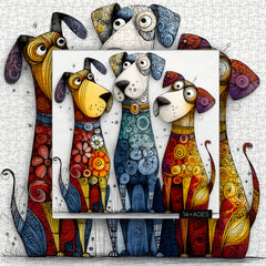 Lebendiges Pup Squad-Puzzle, 1000 Teile