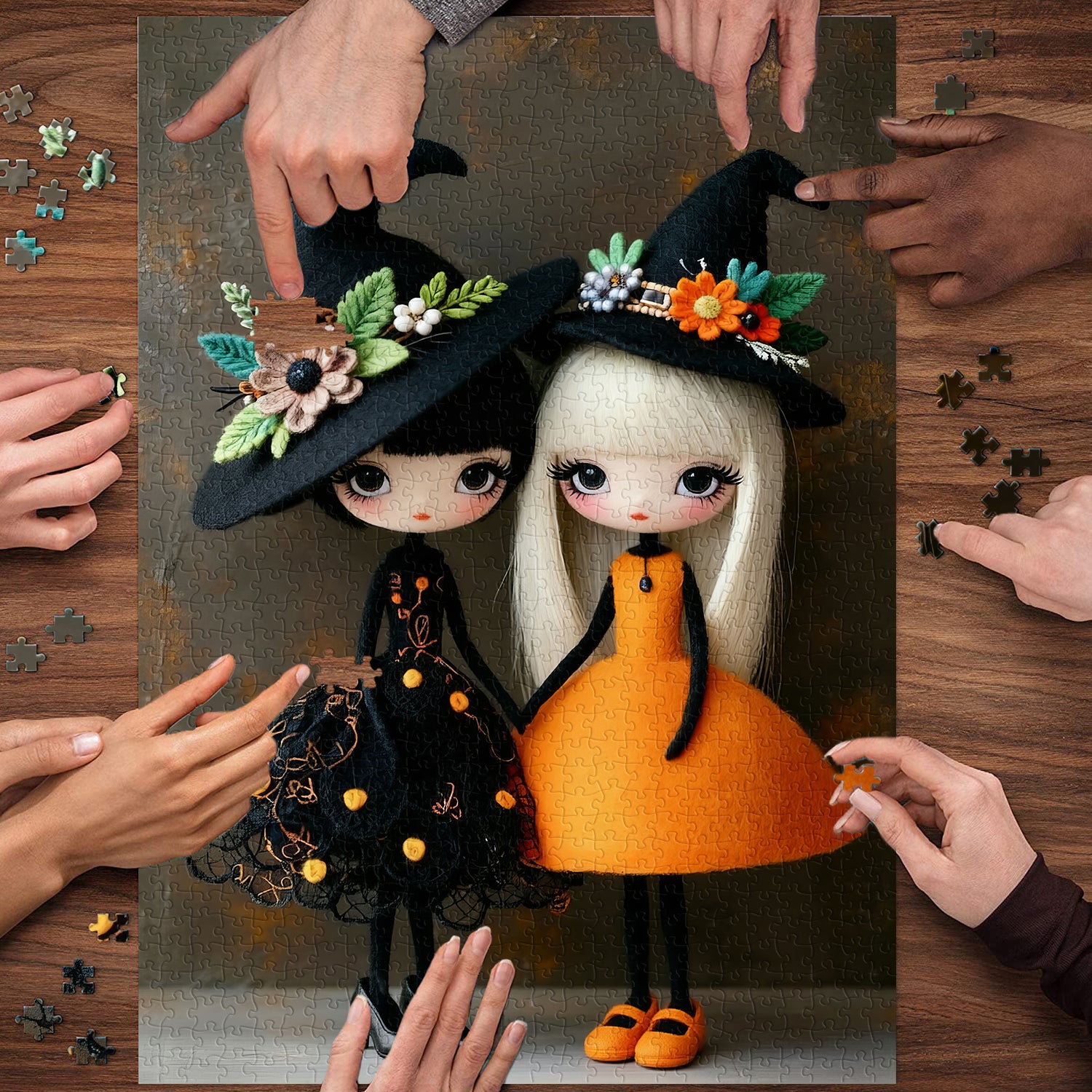 Little Witch Sisters Jigsaw Puzzle 1000 Pieces