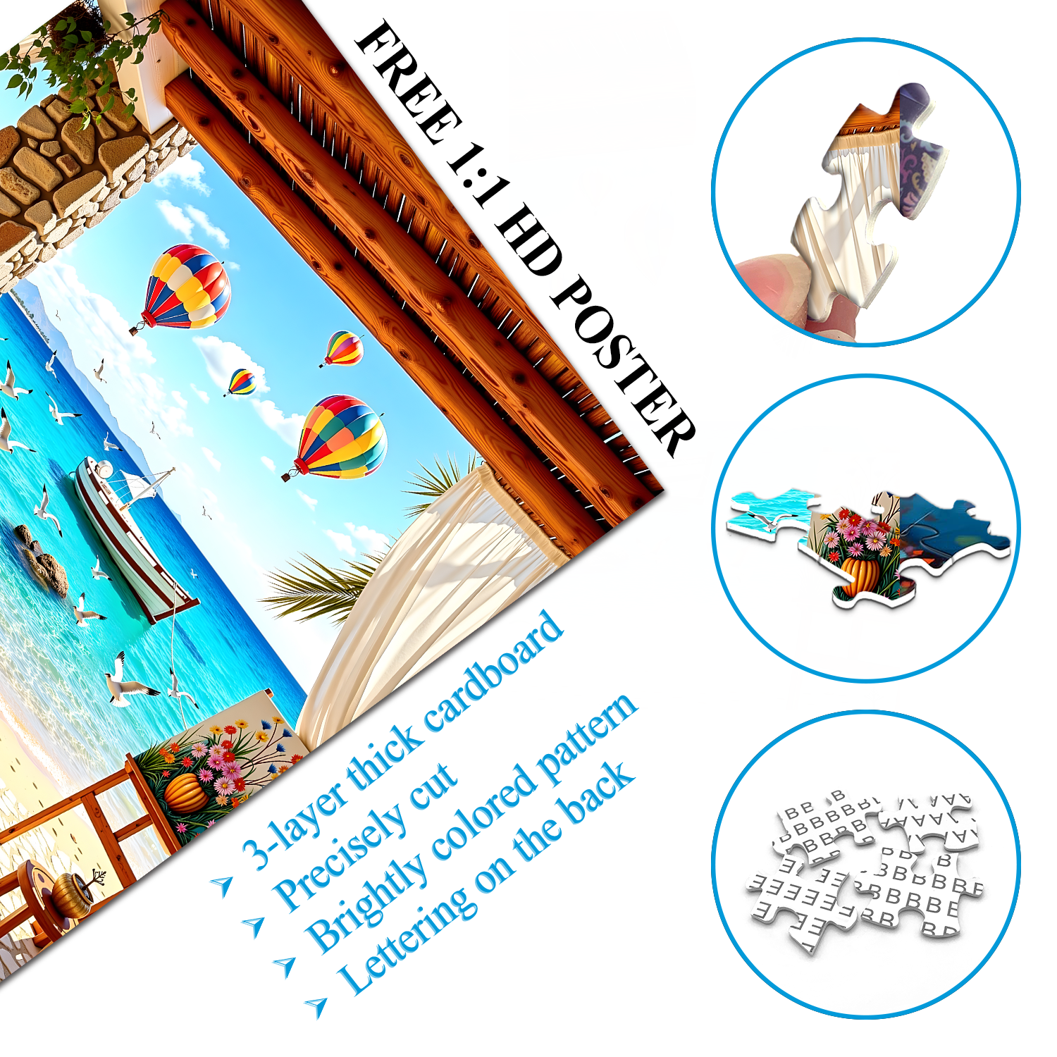 Beach Veranda Jigsaw Puzzle 1000 Pieces