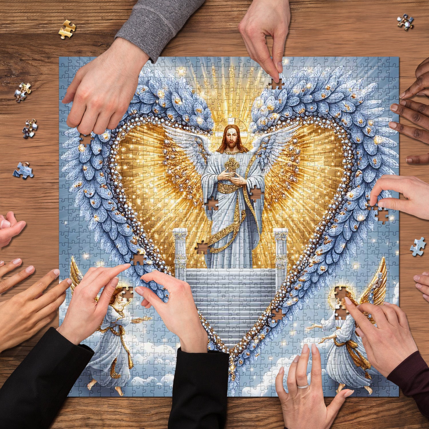 1000-teiliges Puzzle „Divine Heart Radiance“.