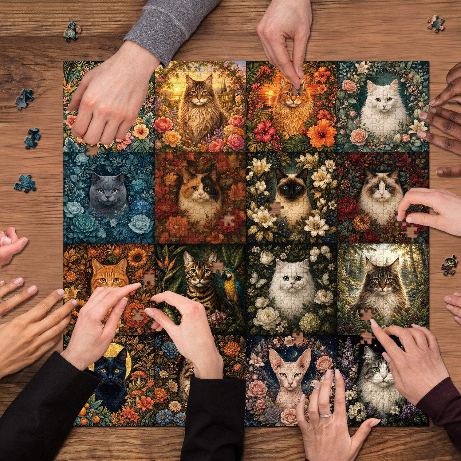 Bloom Cat Codex Puzzle 1000 Teile