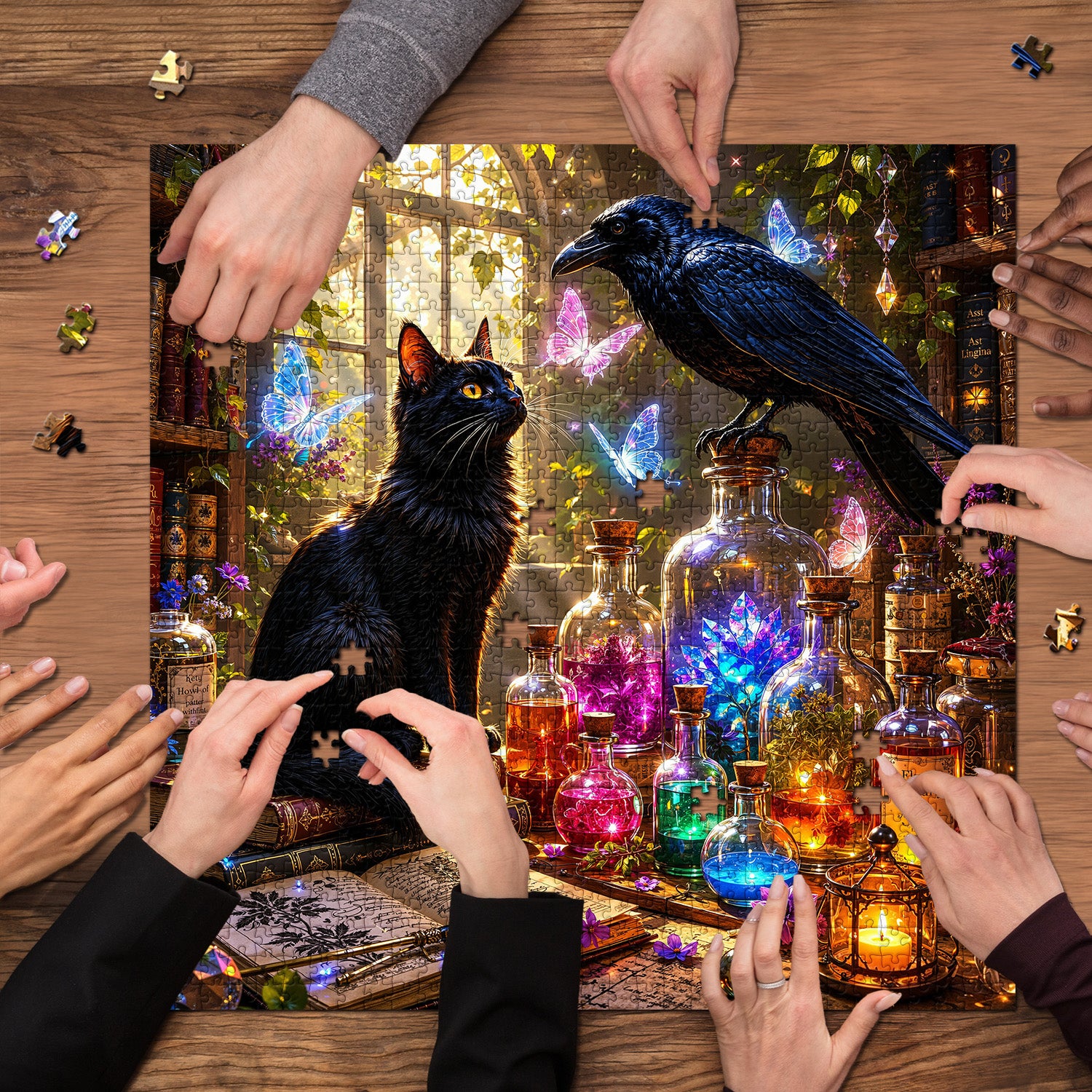 Magical Forest Study Jigsaw Puzzle 1000 Pieces