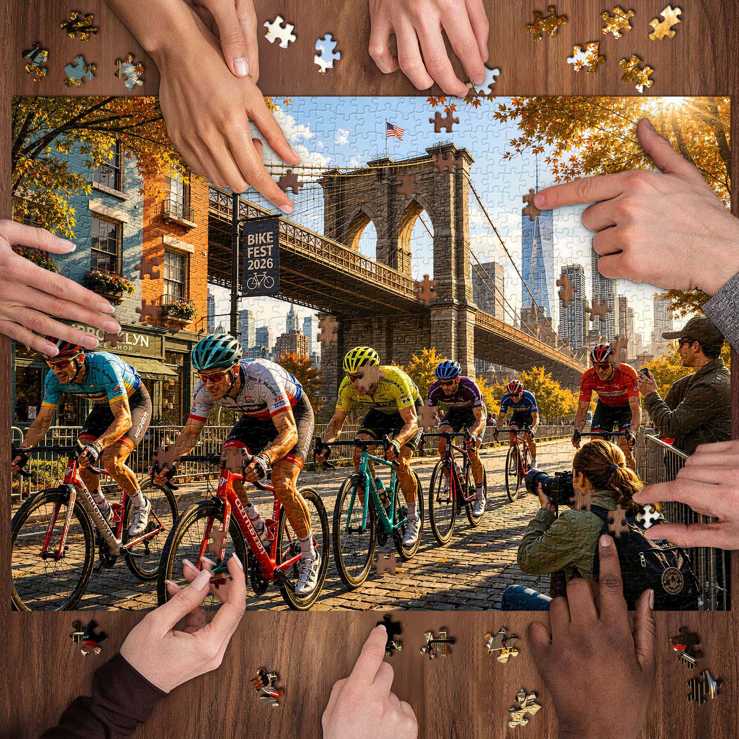 City Bike Race Puzzle 1000 Teile