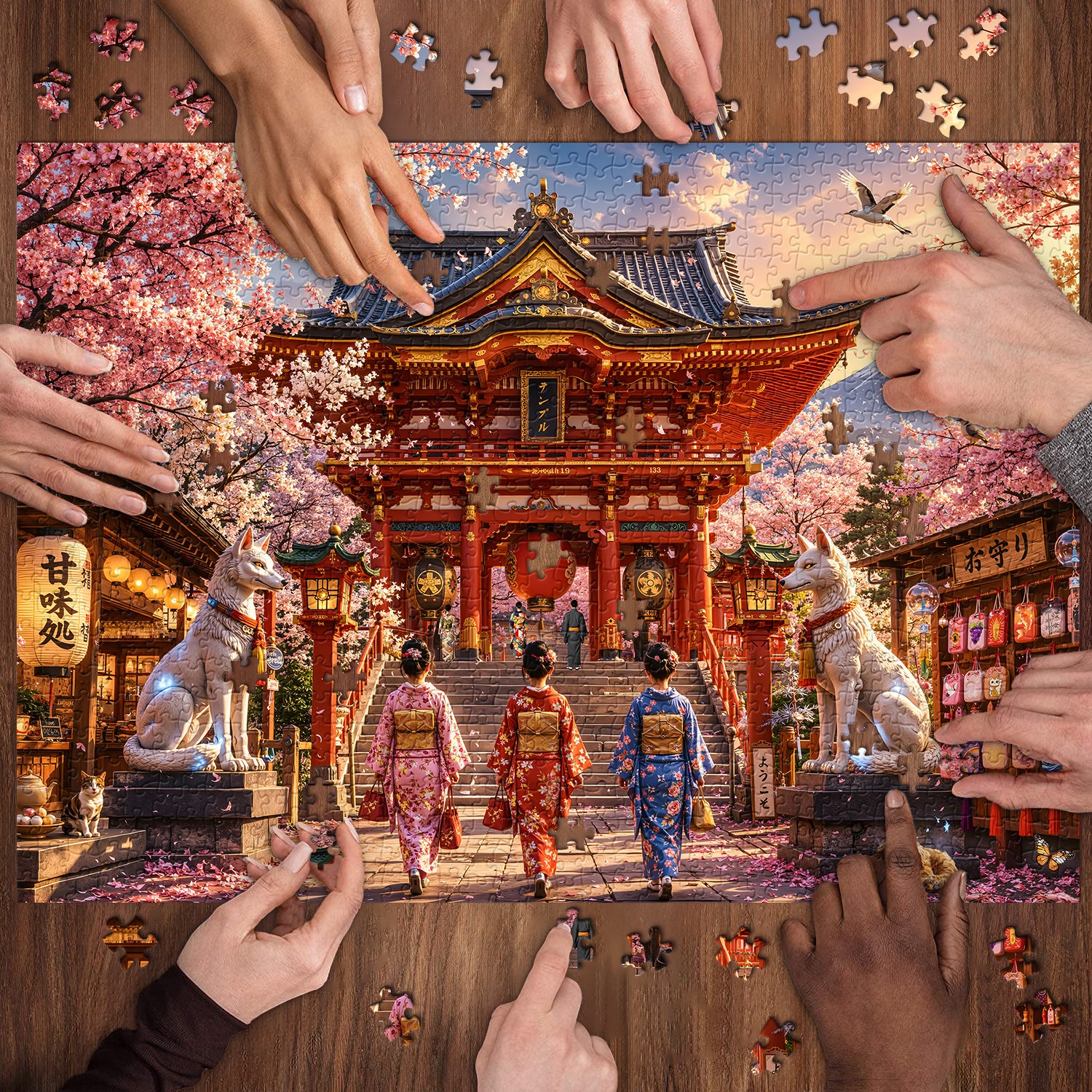 Japanisches Heiligtum-Puzzle 1000 Teile