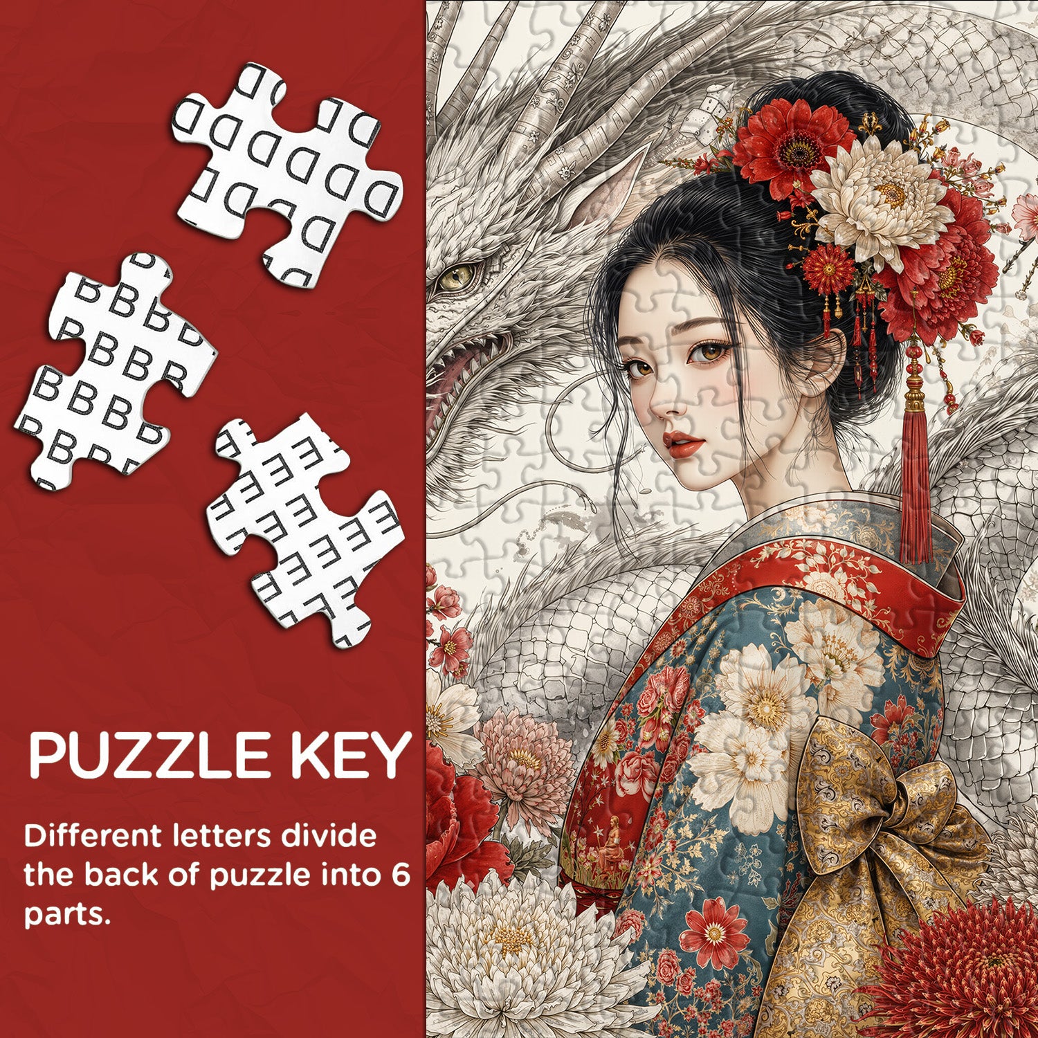 Drachenjungfrau-Puzzle 1000 Teile
