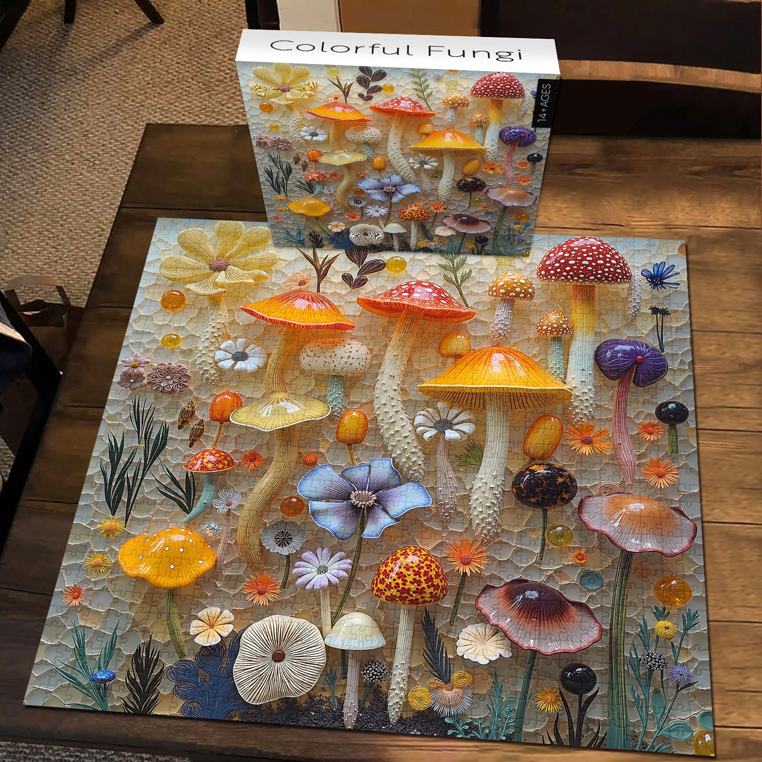 Bunte Pilze Puzzle 1000 Teile