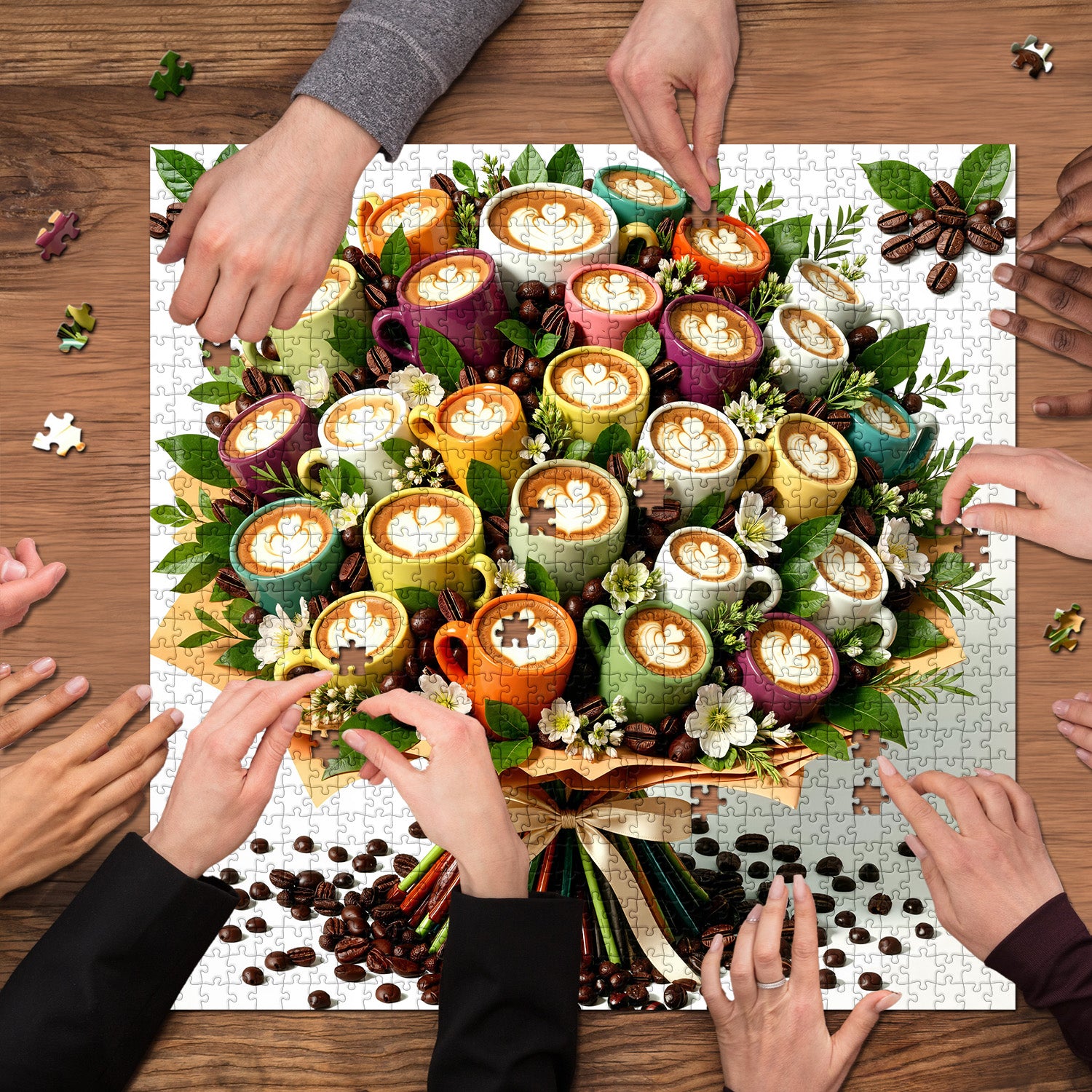 Coffee Cup Bouquet Jigsaw Puzzle 1000 Pieces