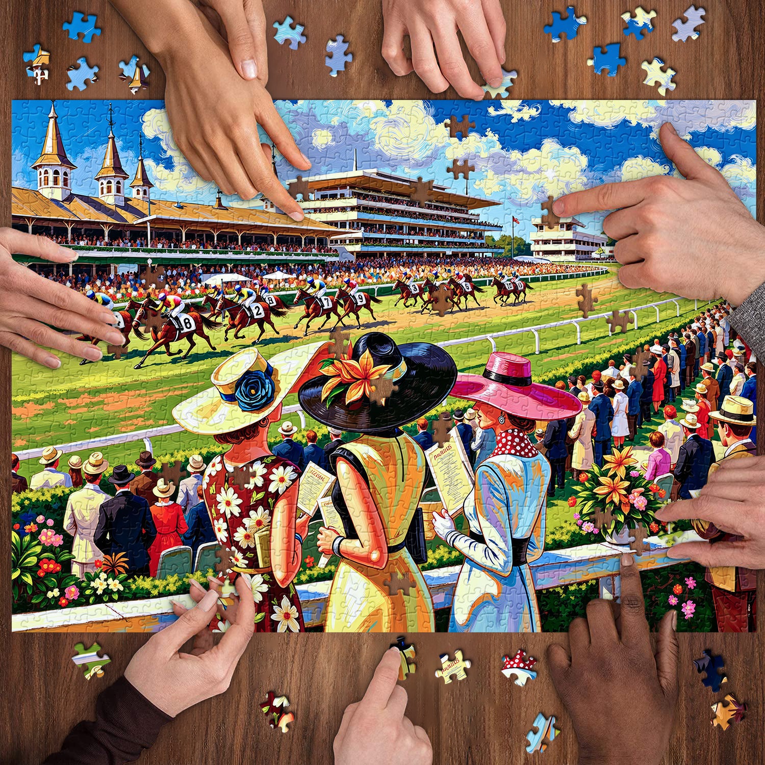 Pferderennen-Event-Puzzle 1000 Teile