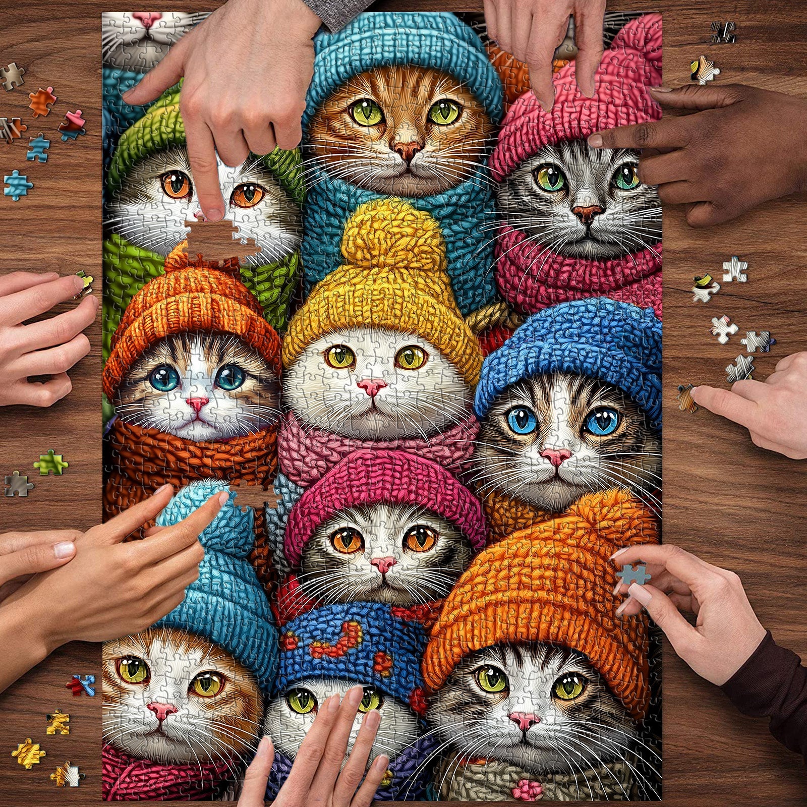 Cat Hat Fantasy Jigsaw Puzzle 1000 Pieces